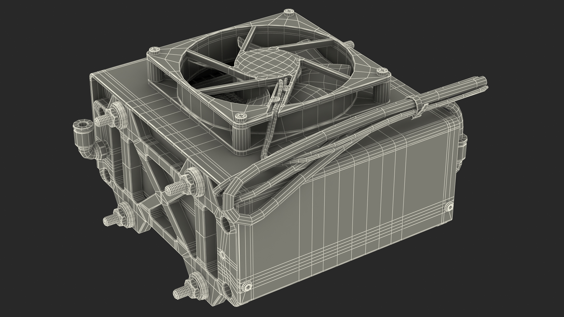 3D model Proton Exchange Membrane Fuel Cell Stack