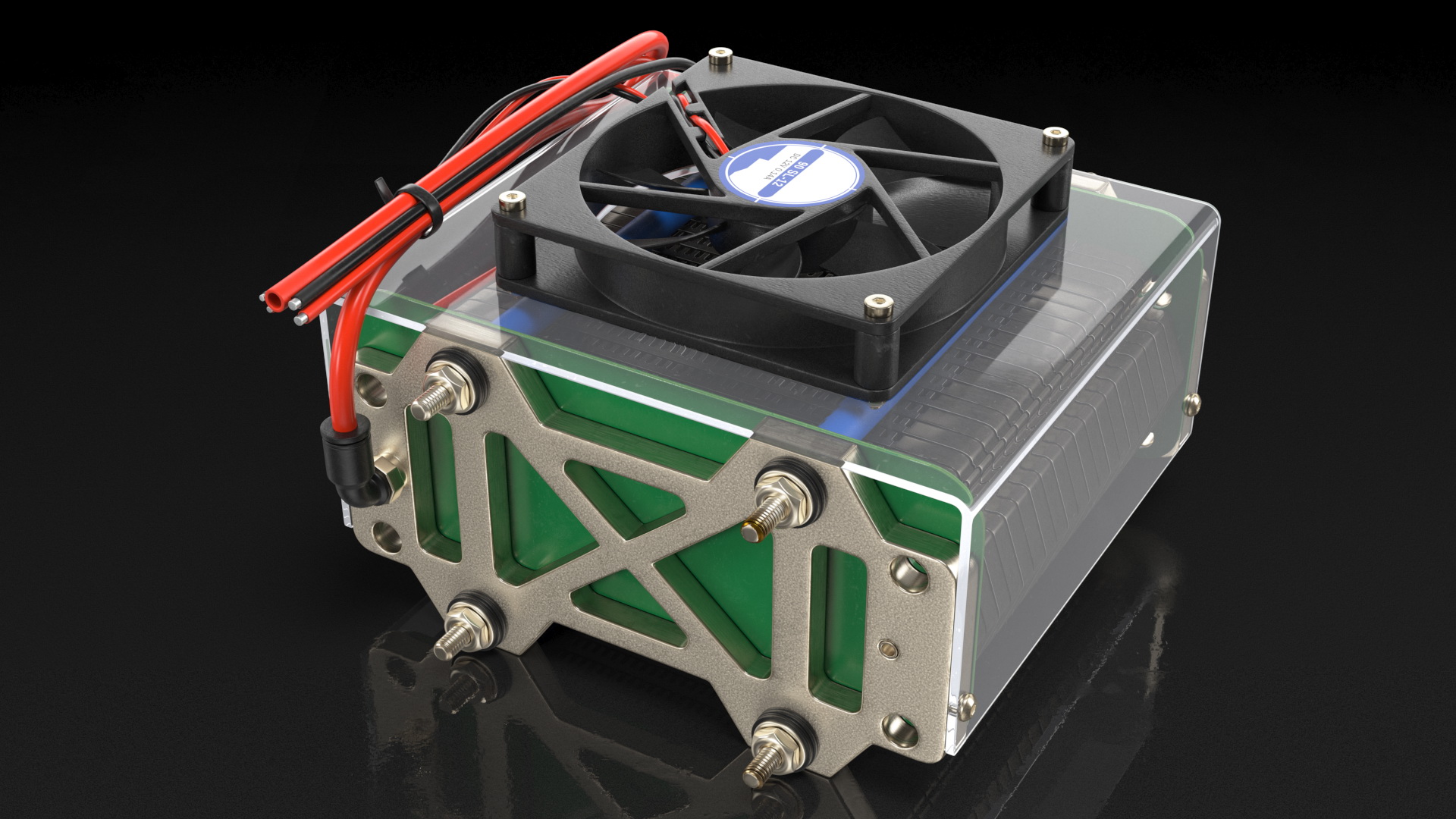 3D model Proton Exchange Membrane Fuel Cell Stack
