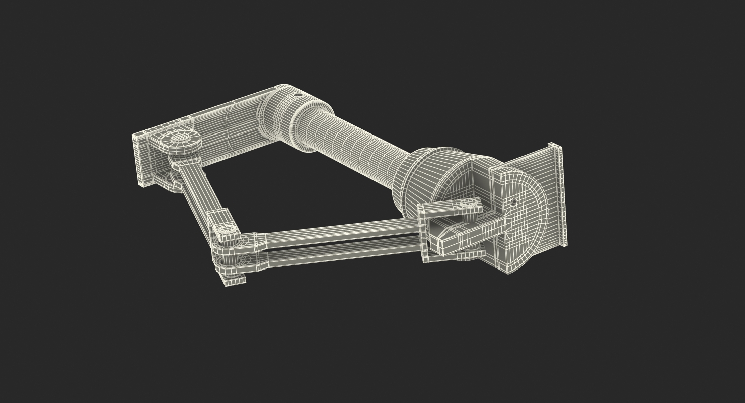 3D model Sci Fi Painted Hydraulic Cylinder 2