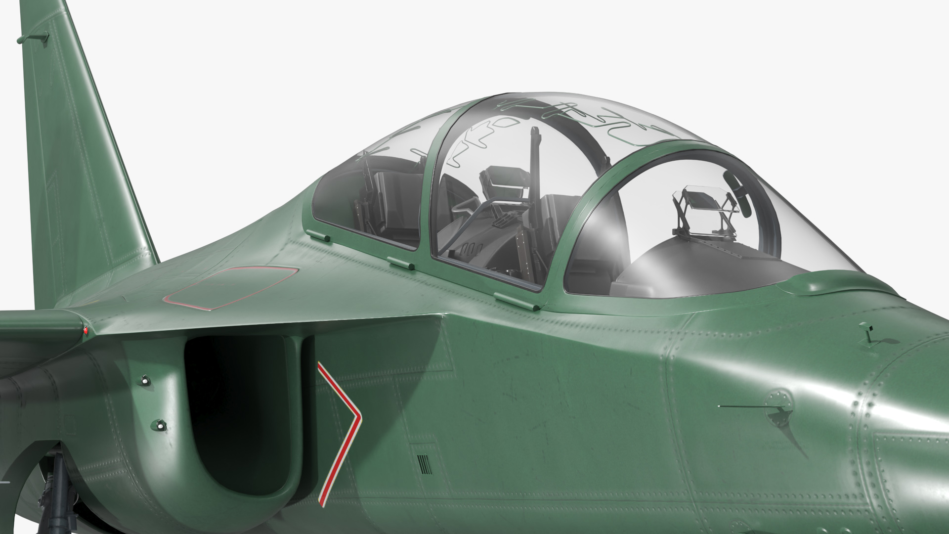 Military Light Attack Jet Aircraft Green - view 9