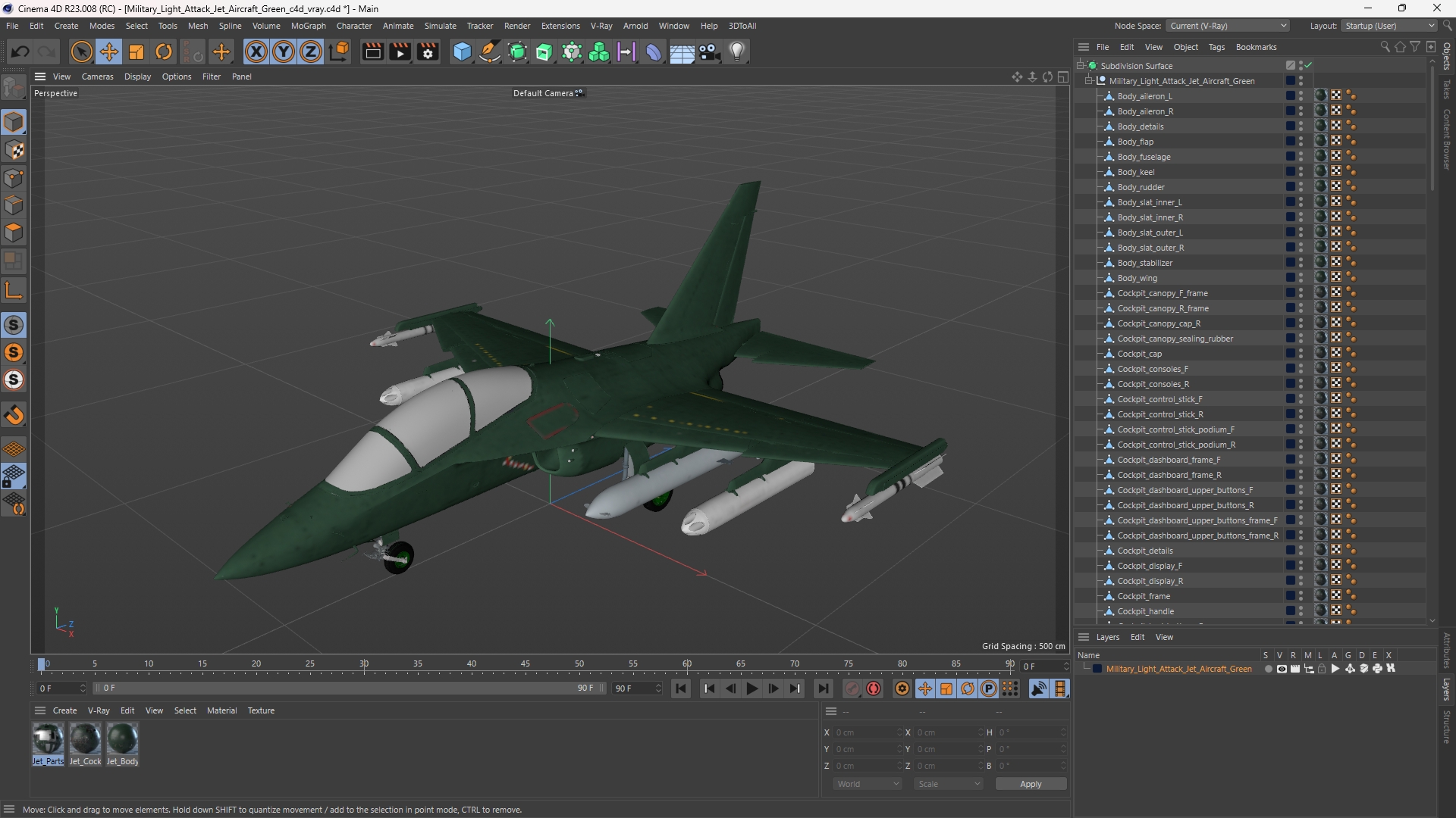 Military Light Attack Jet Aircraft Green - view 12