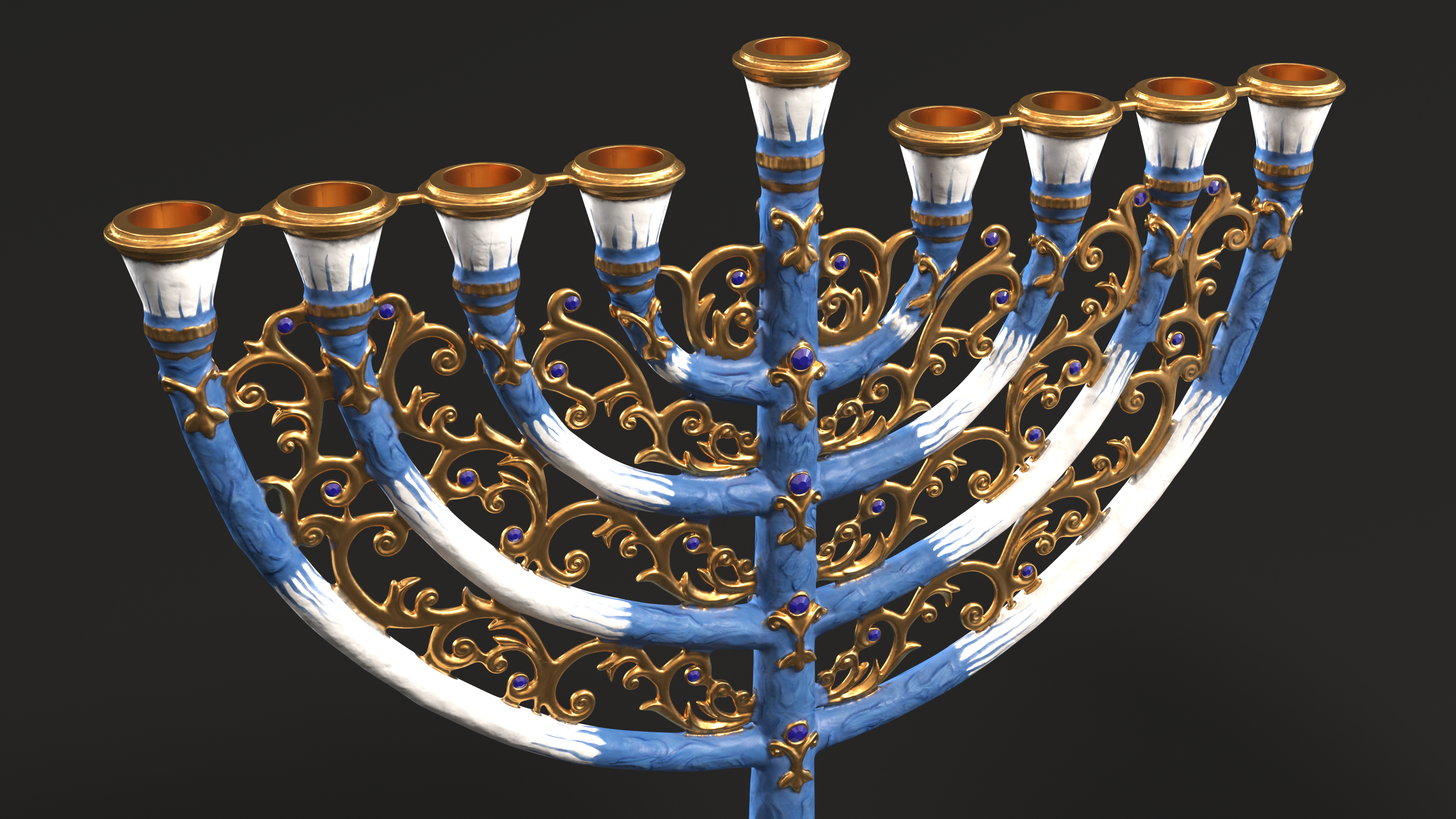 Handmade Hanukkah Candlestick