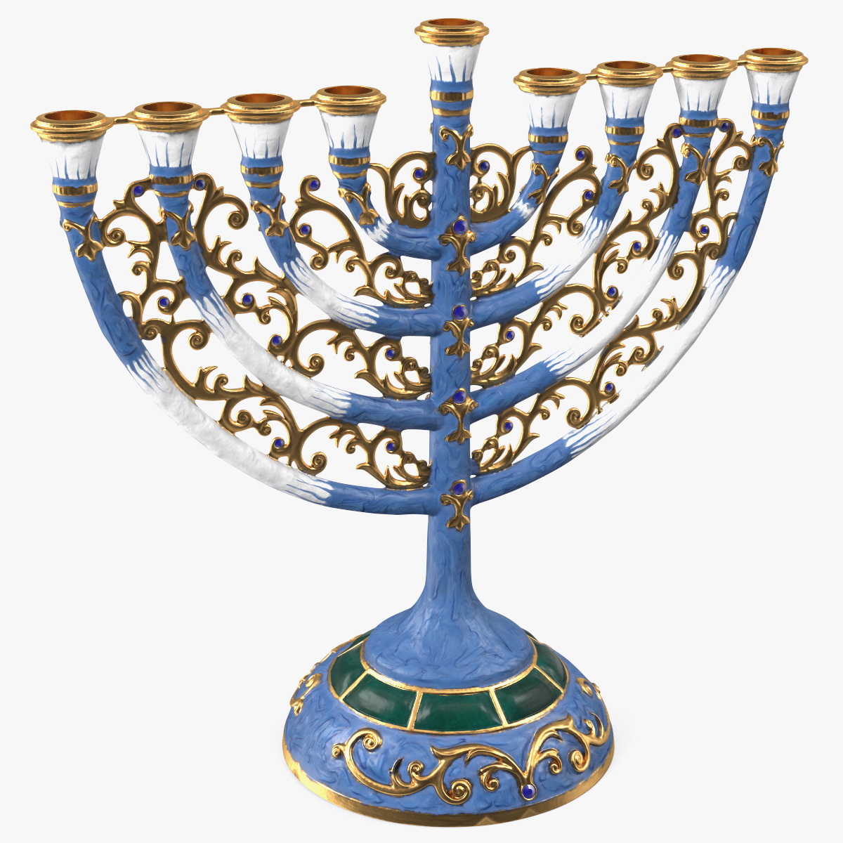 Handmade Hanukkah Candlestick, view 11
