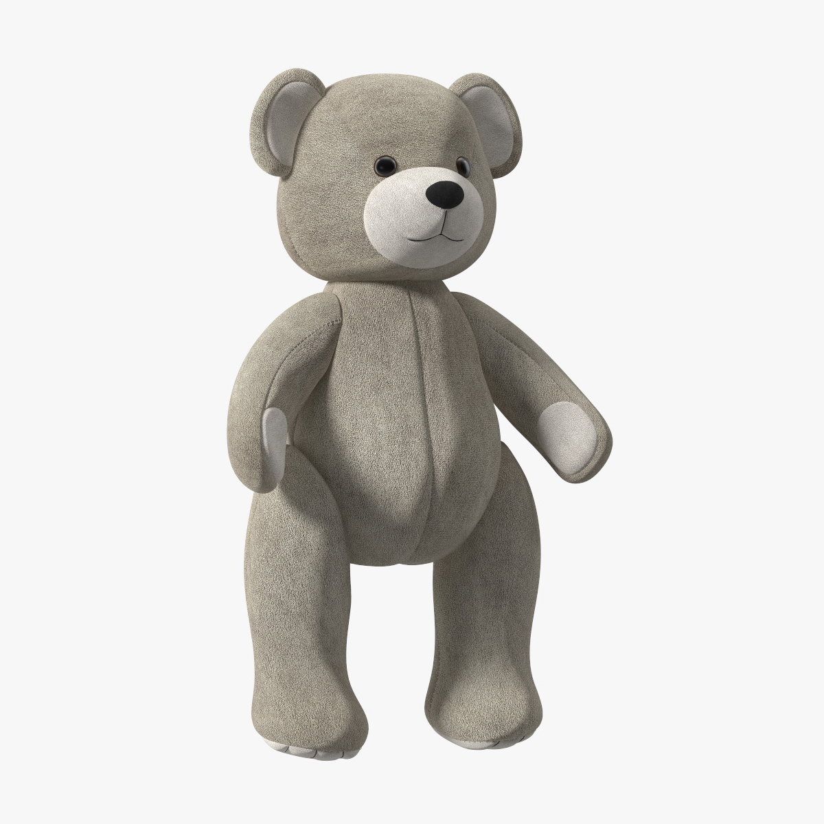 3D Teddy Bear Light Color Rigged for Maya model