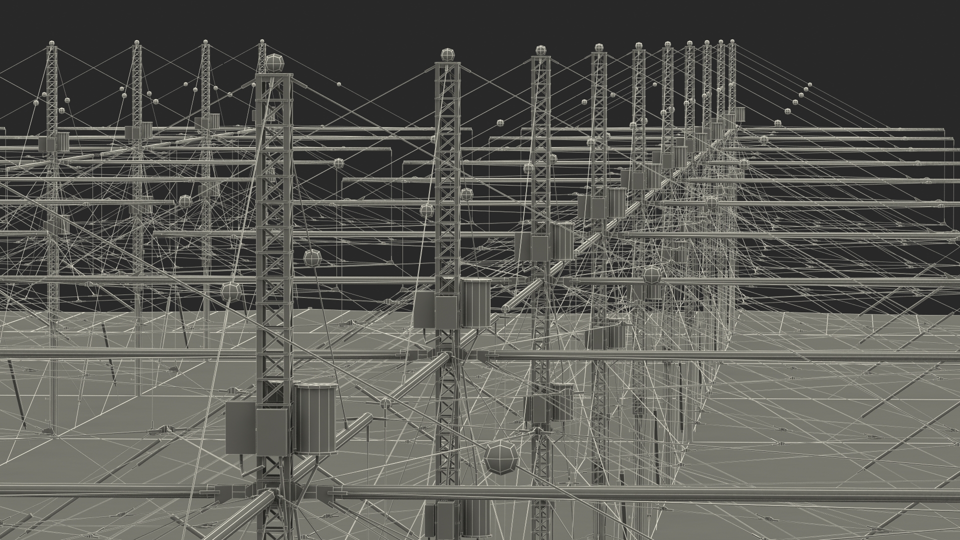 3D HAARP Ionosphere Research Station model