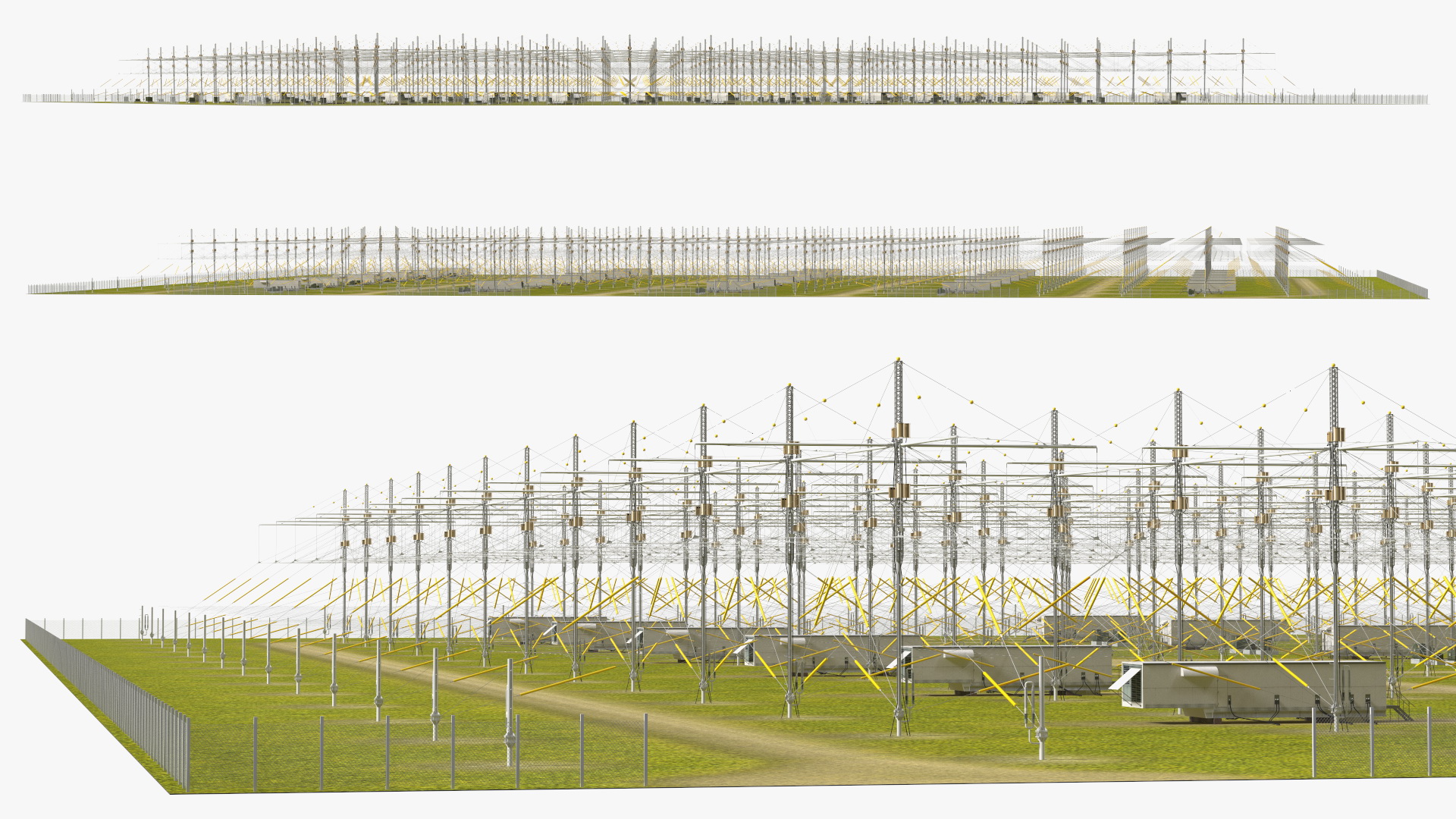 3D HAARP Ionosphere Research Station model