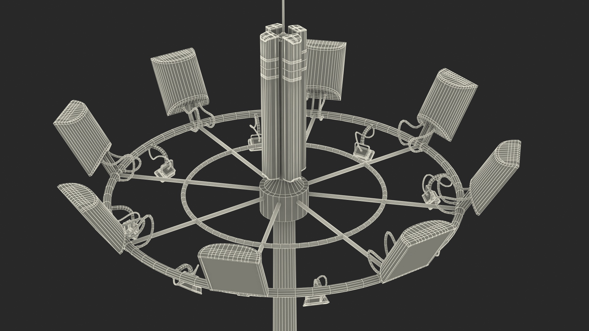 3D Airport Lighting Mast