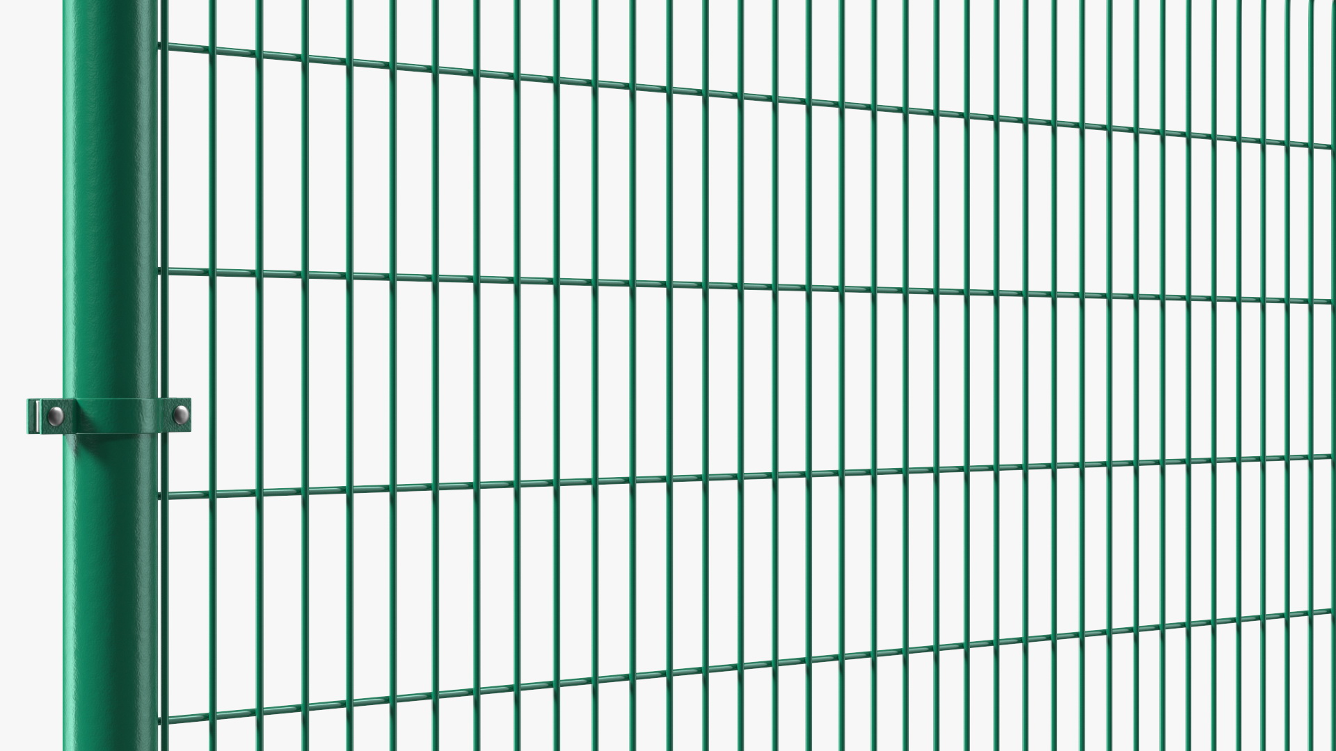 3D Mesh Fence Green
