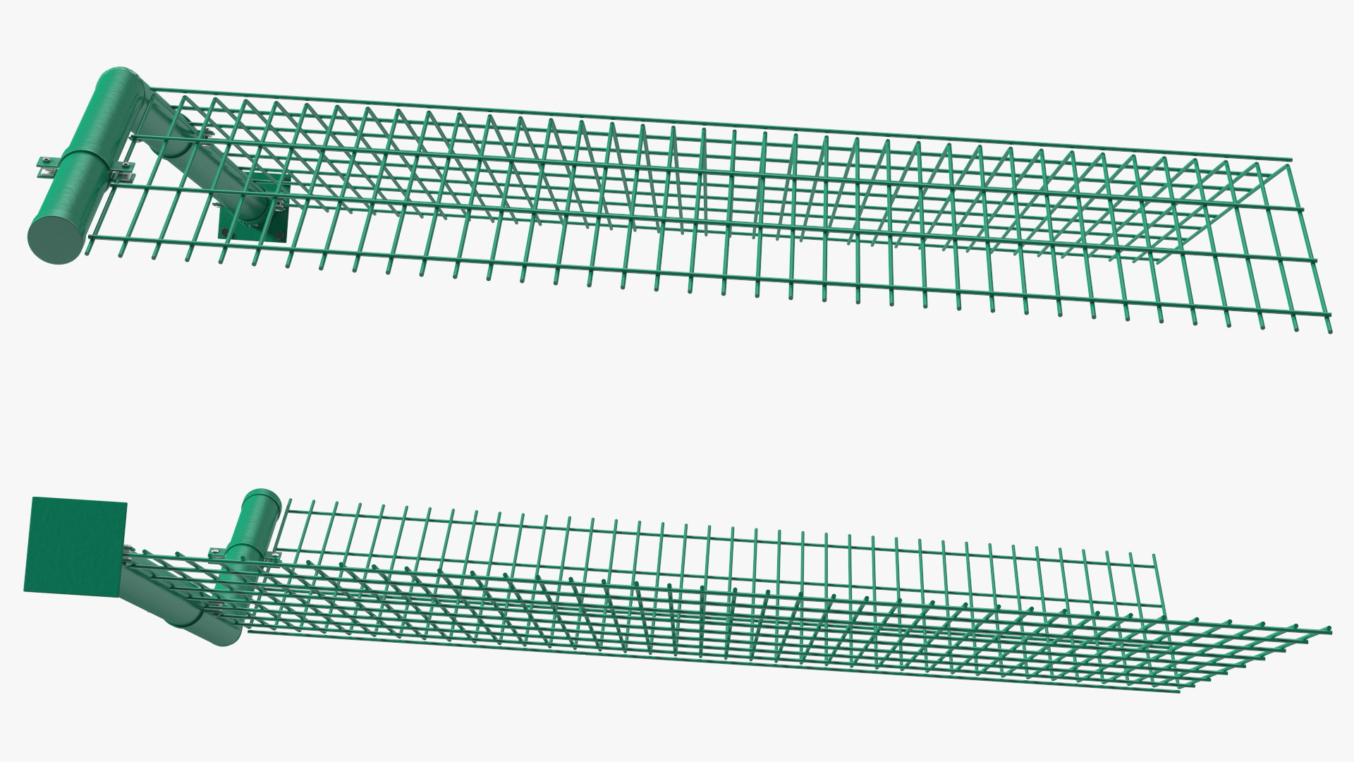 3D Mesh Fence Green