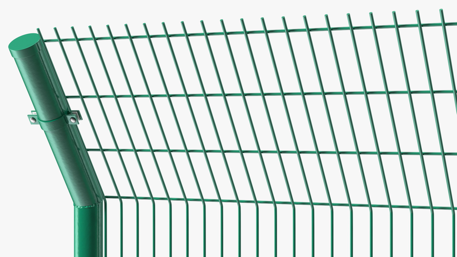 3D Mesh Fence Green