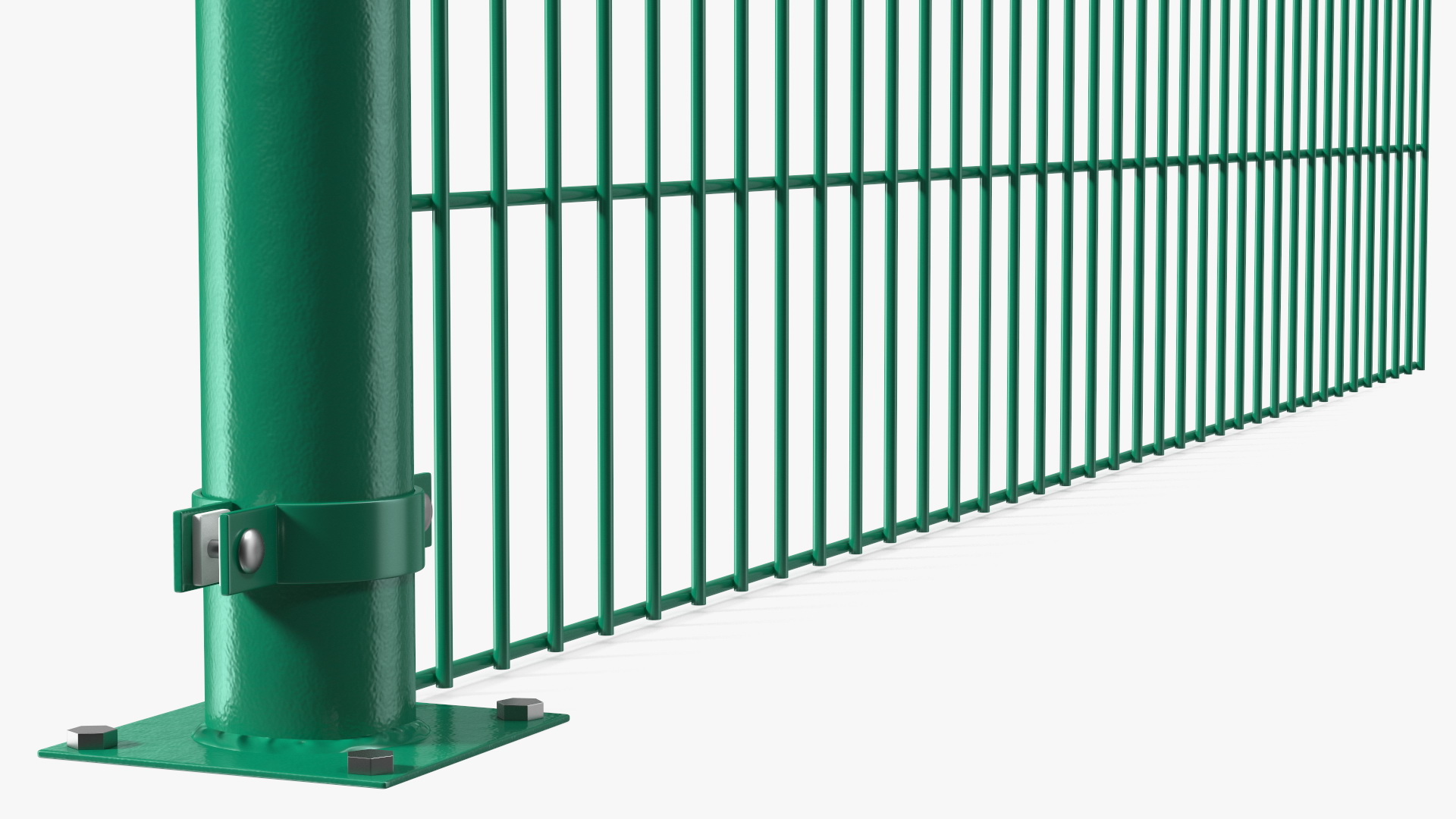 3D Mesh Fence Green