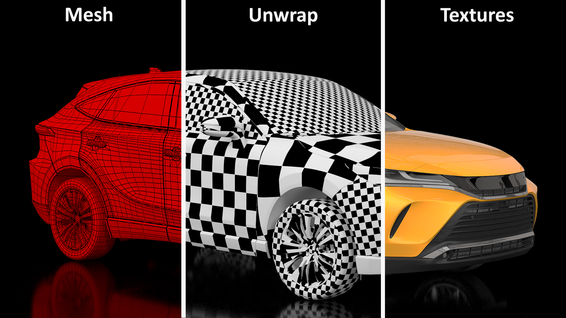 Hybrid SUV Rigged 3D