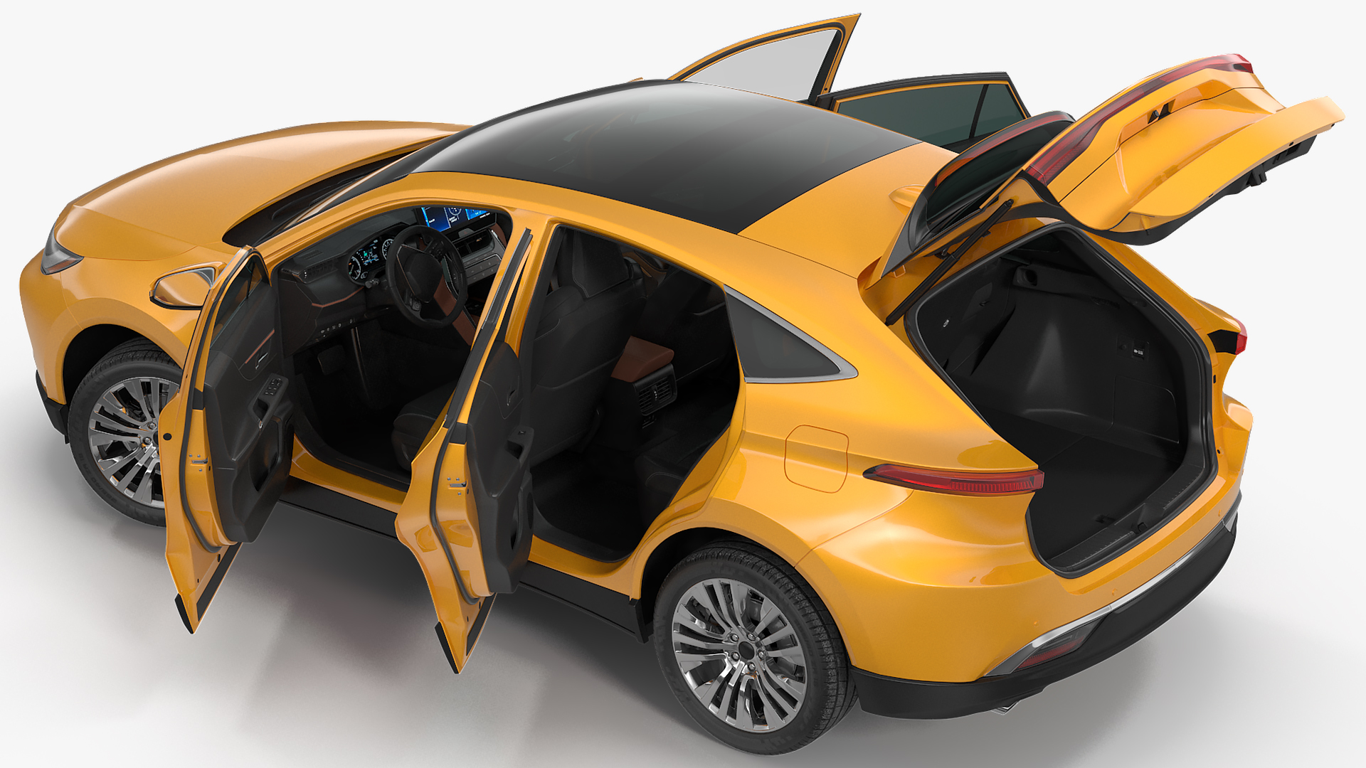 Hybrid SUV Rigged 3D