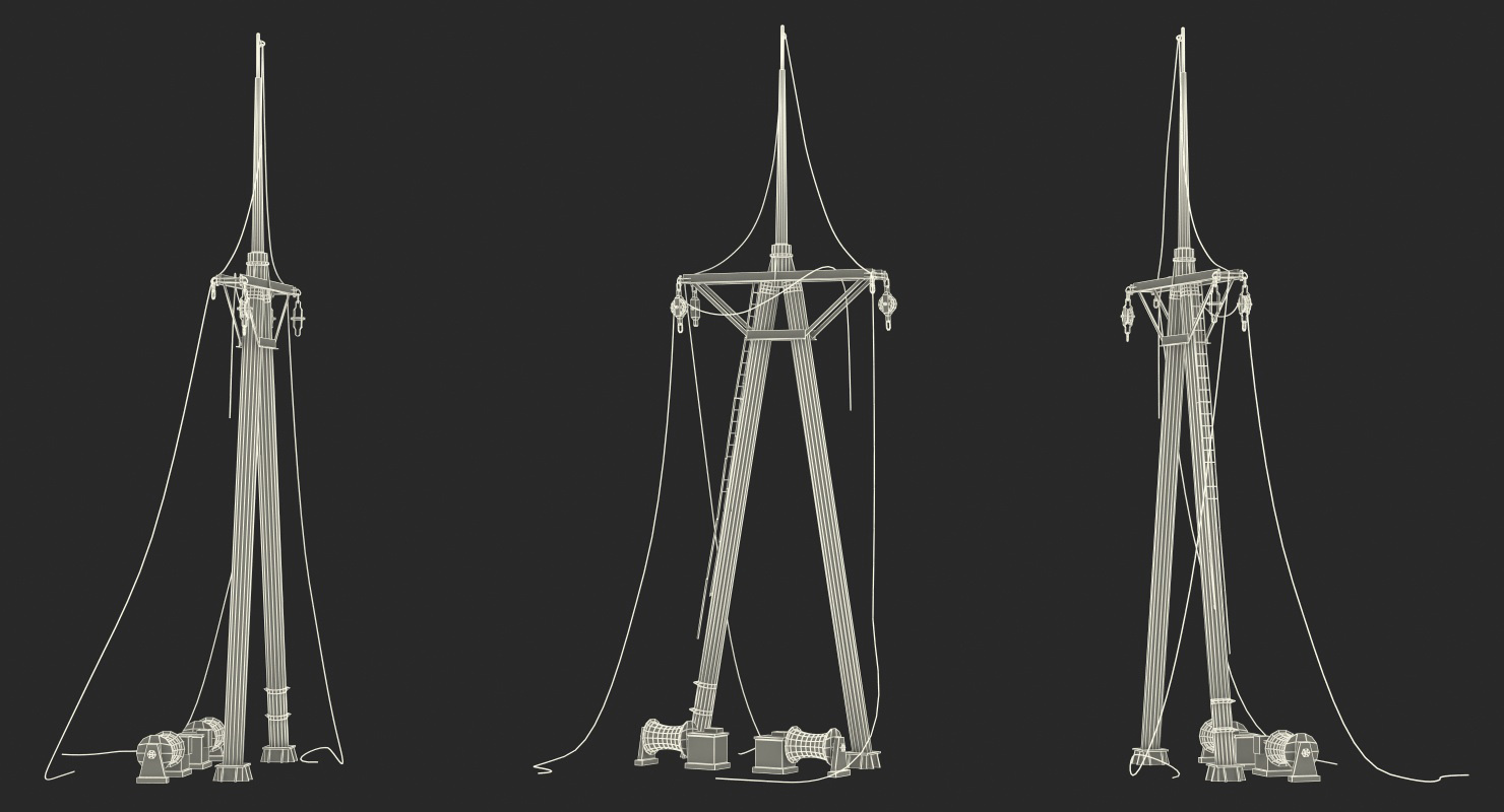 Old Rusty Mast 3D model