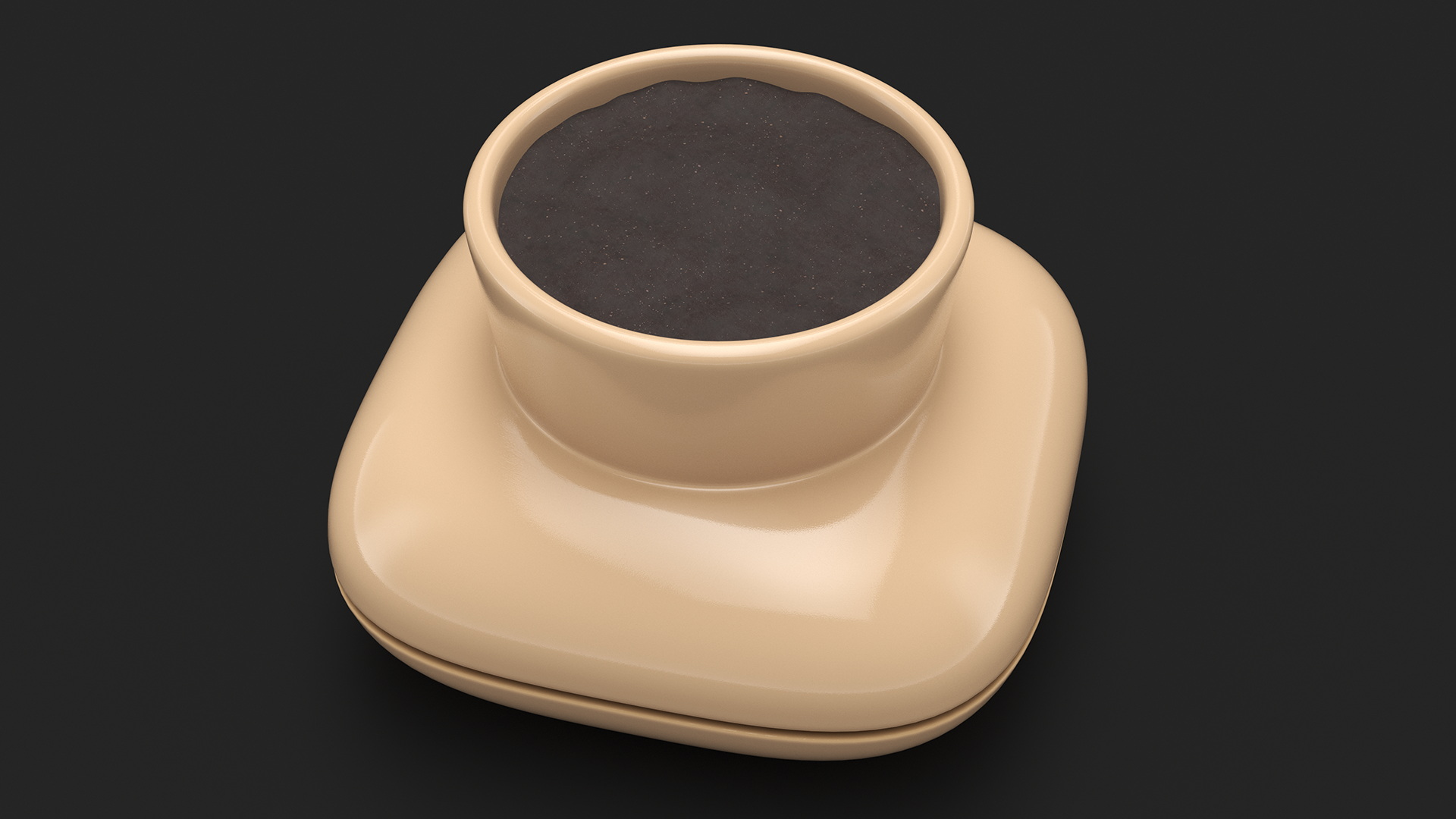 3D model Single Herb Pot Sagaform Beige