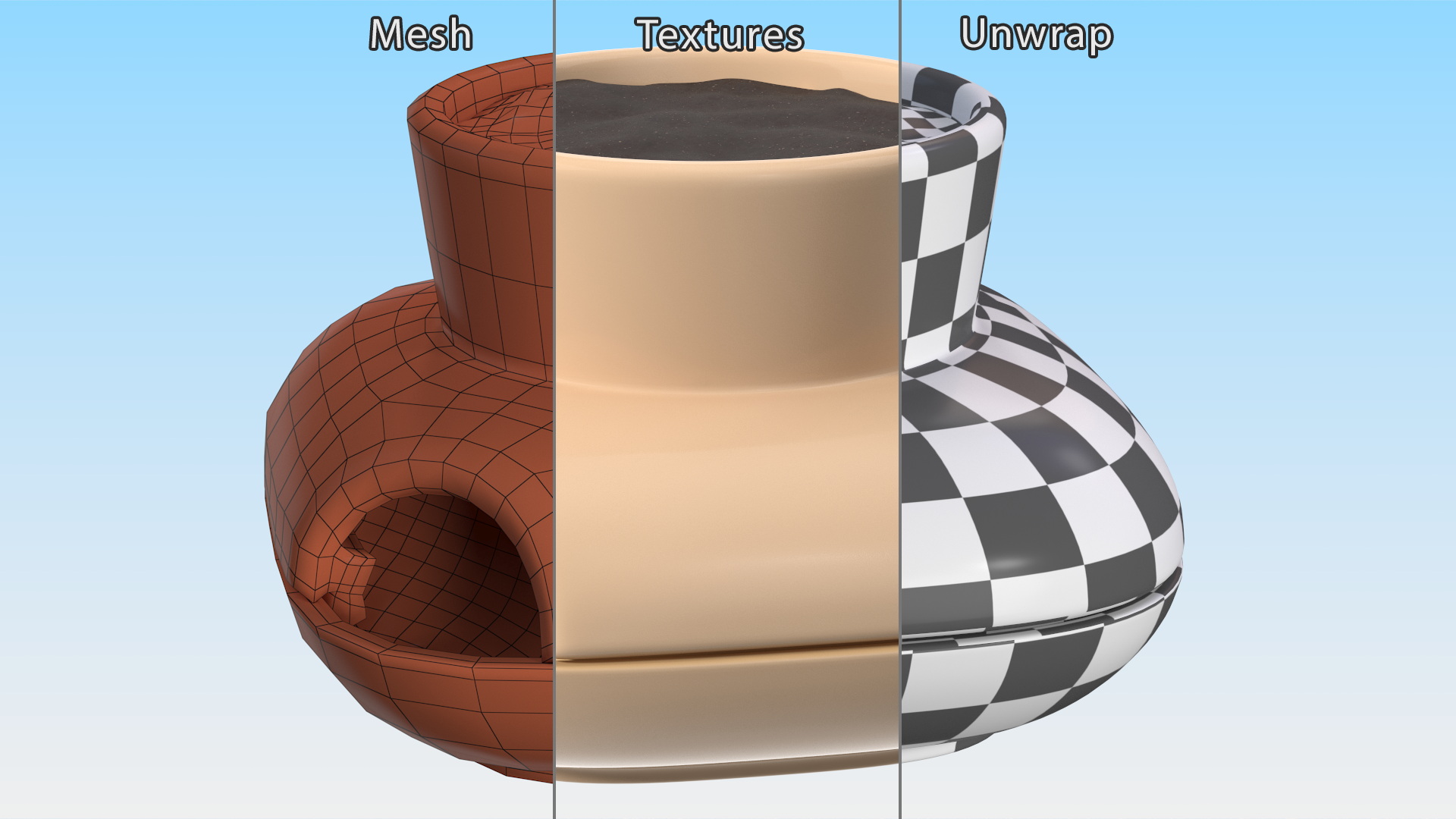 3D model Single Herb Pot Sagaform Beige
