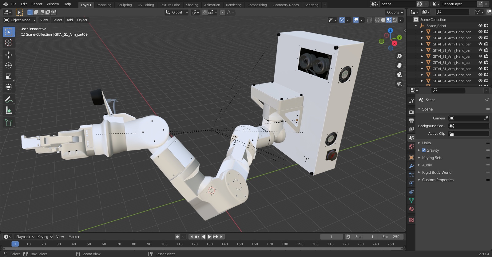 3D Space Robot