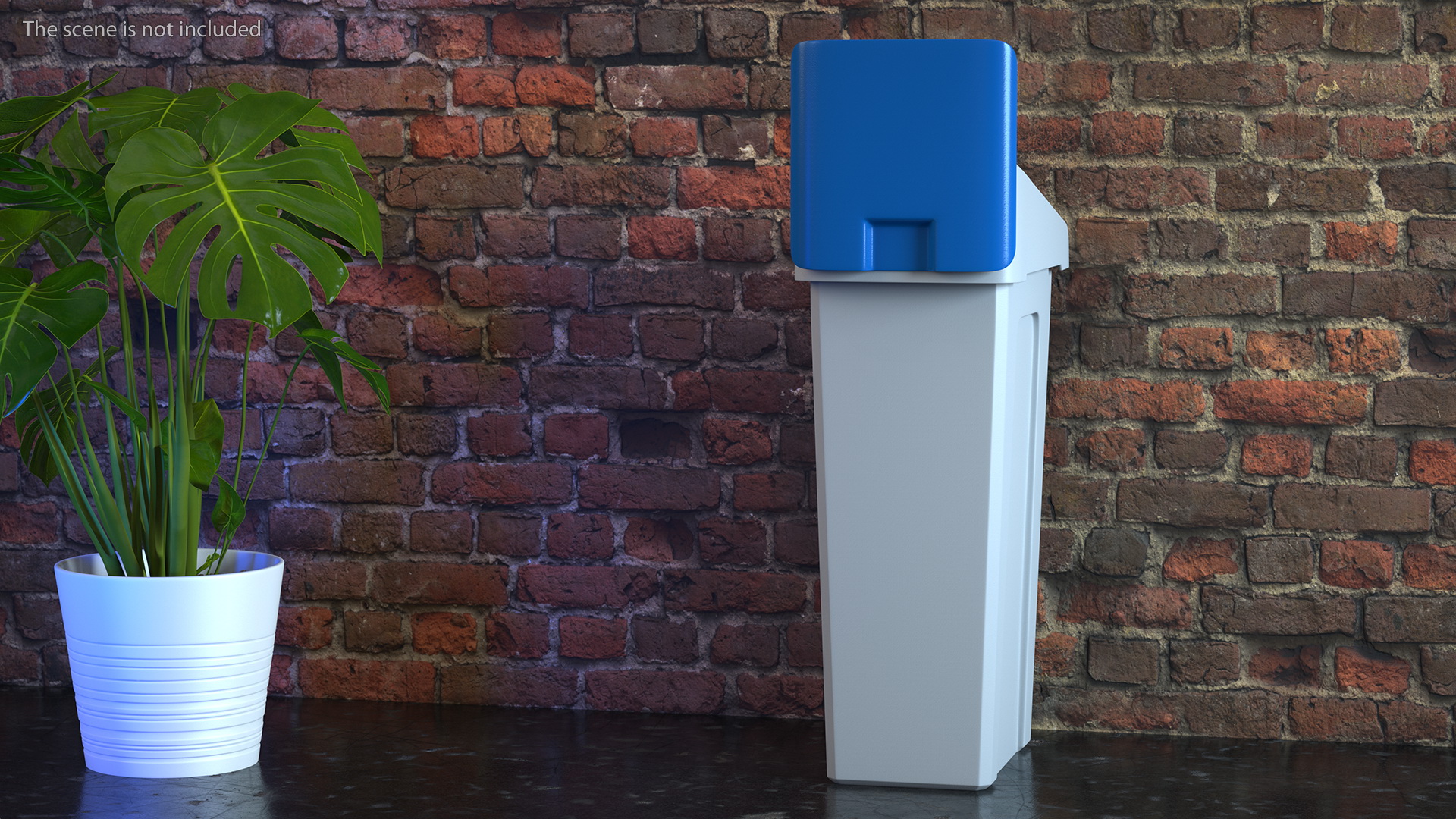 3D model Mixed Recycling Waste Bin