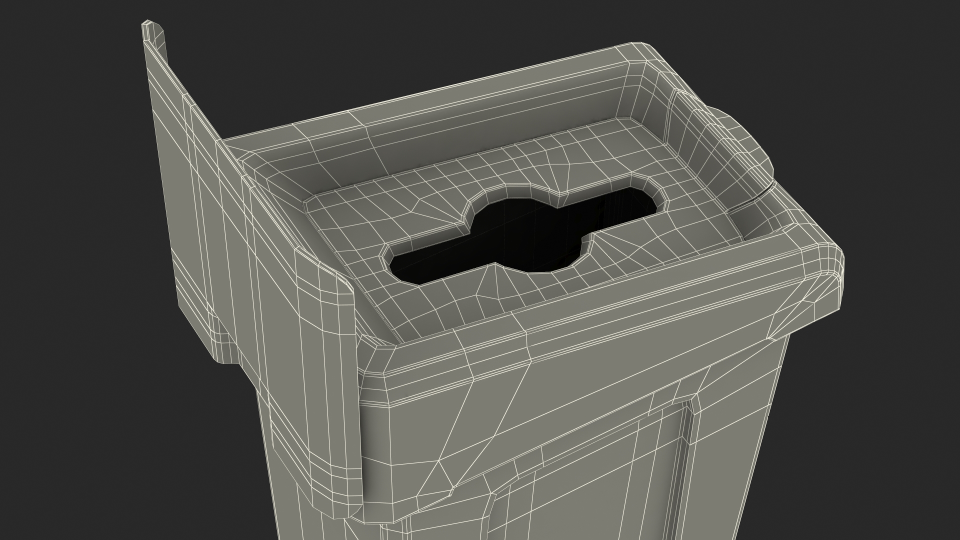 3D model Mixed Recycling Waste Bin