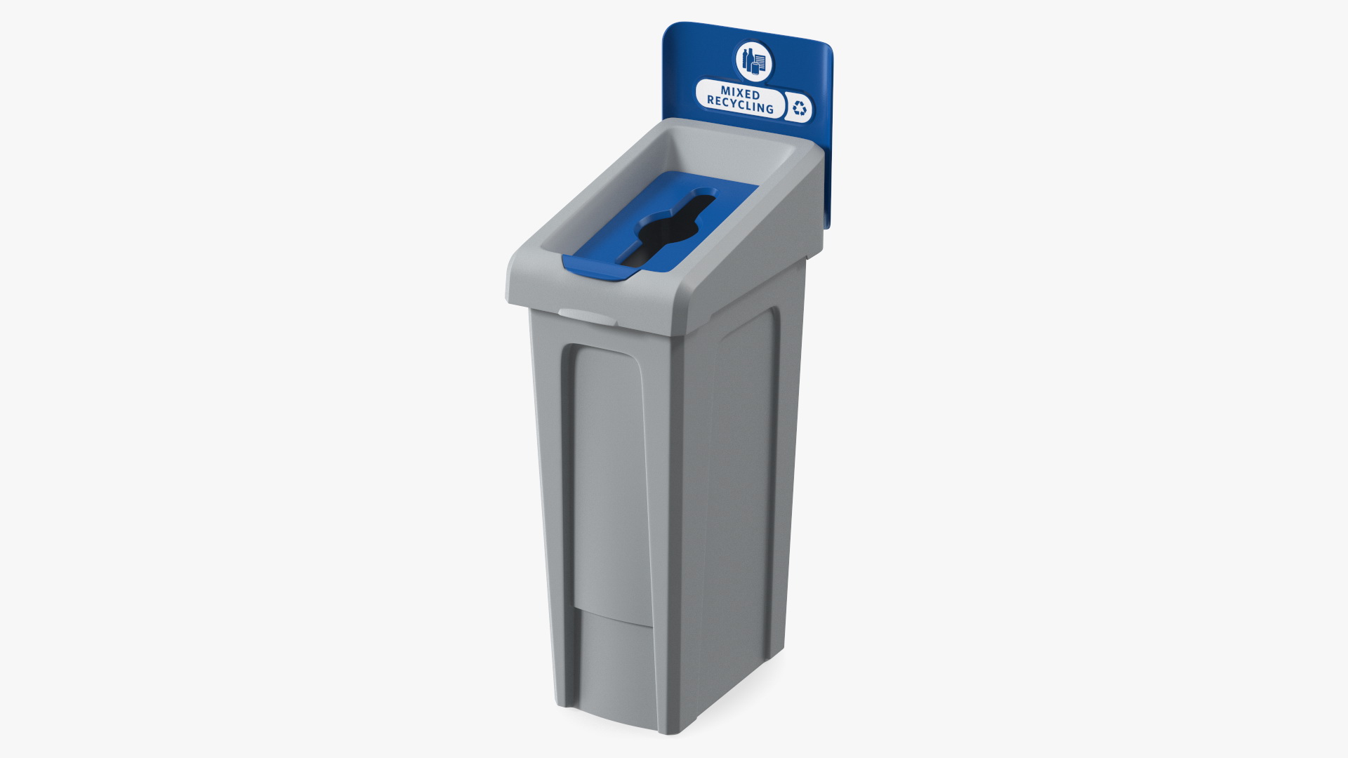 3D model Mixed Recycling Waste Bin
