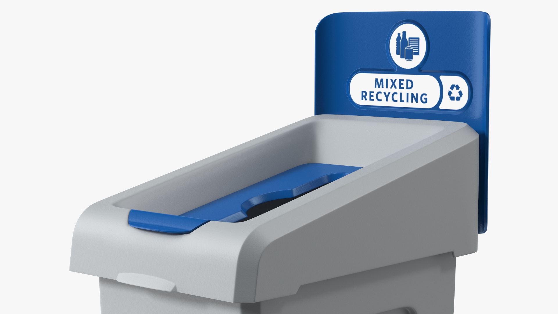 3D model Mixed Recycling Waste Bin