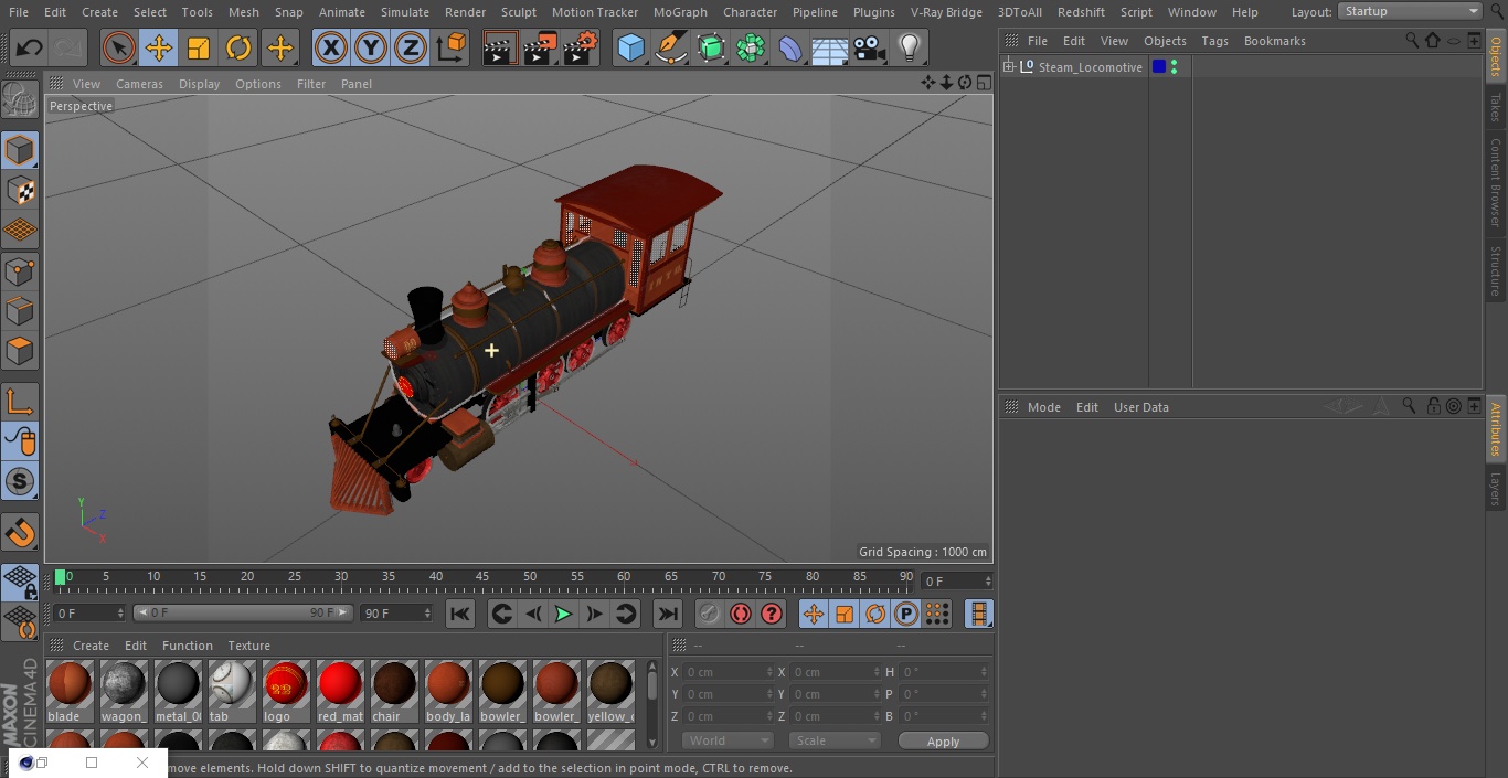 3D Steam Locomotive