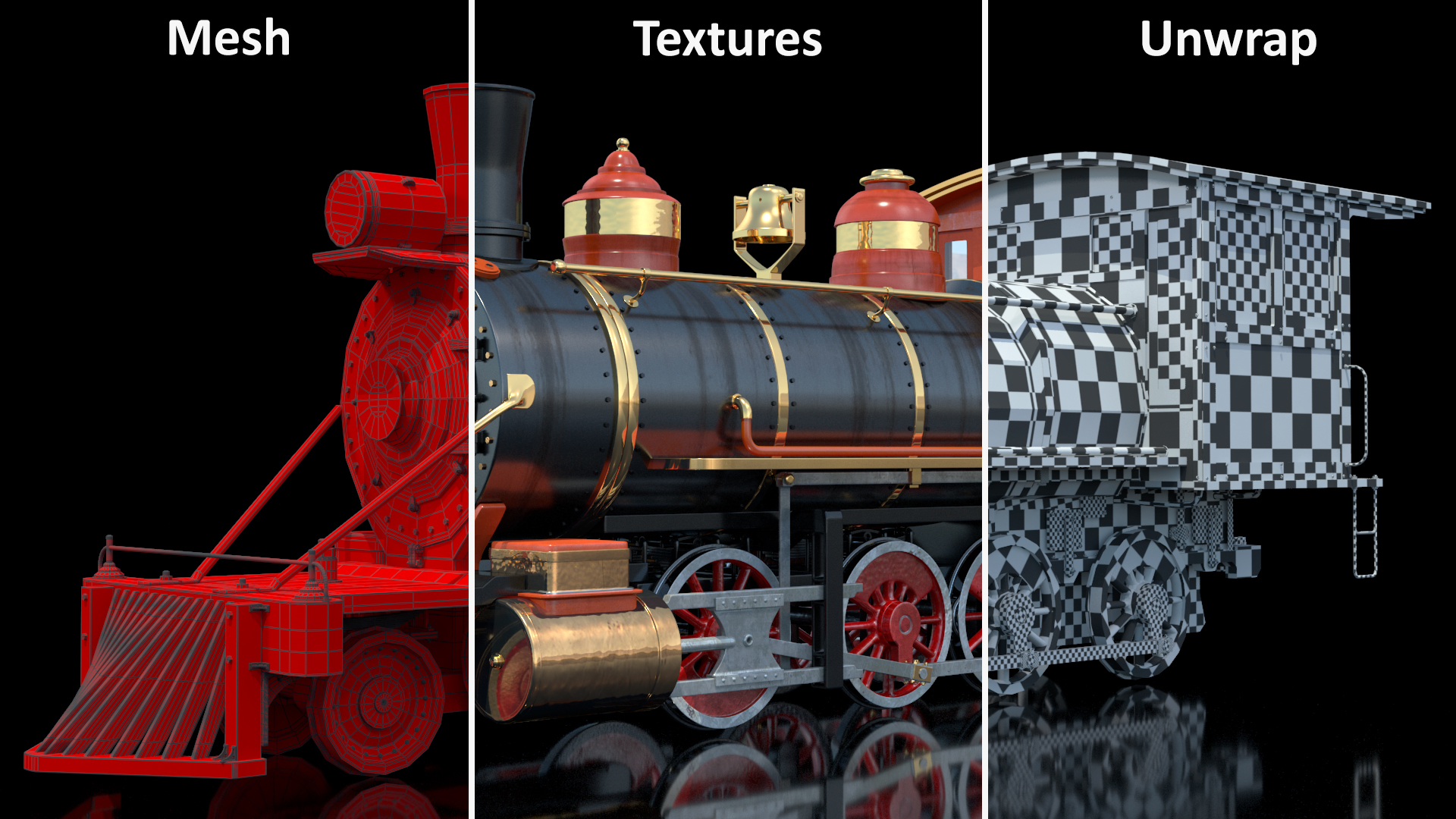 3D Steam Locomotive