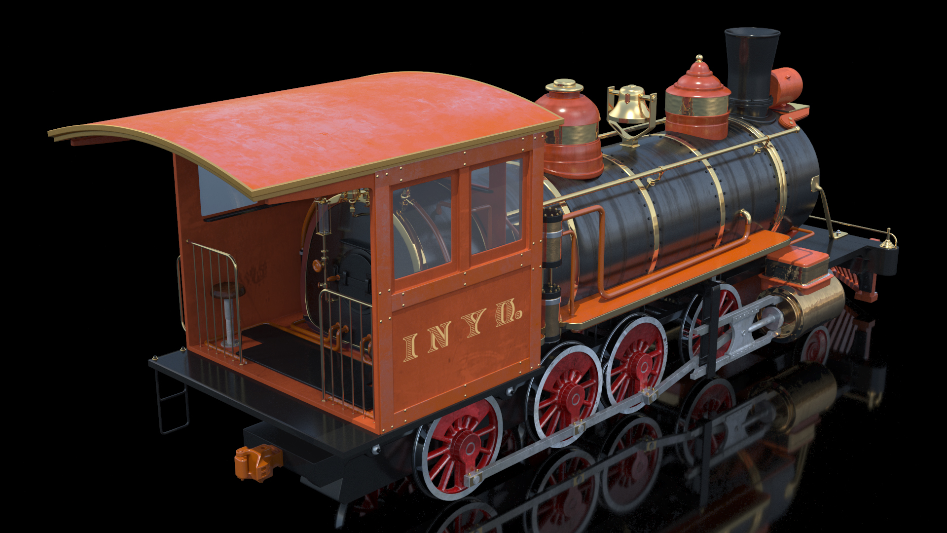 3D Steam Locomotive