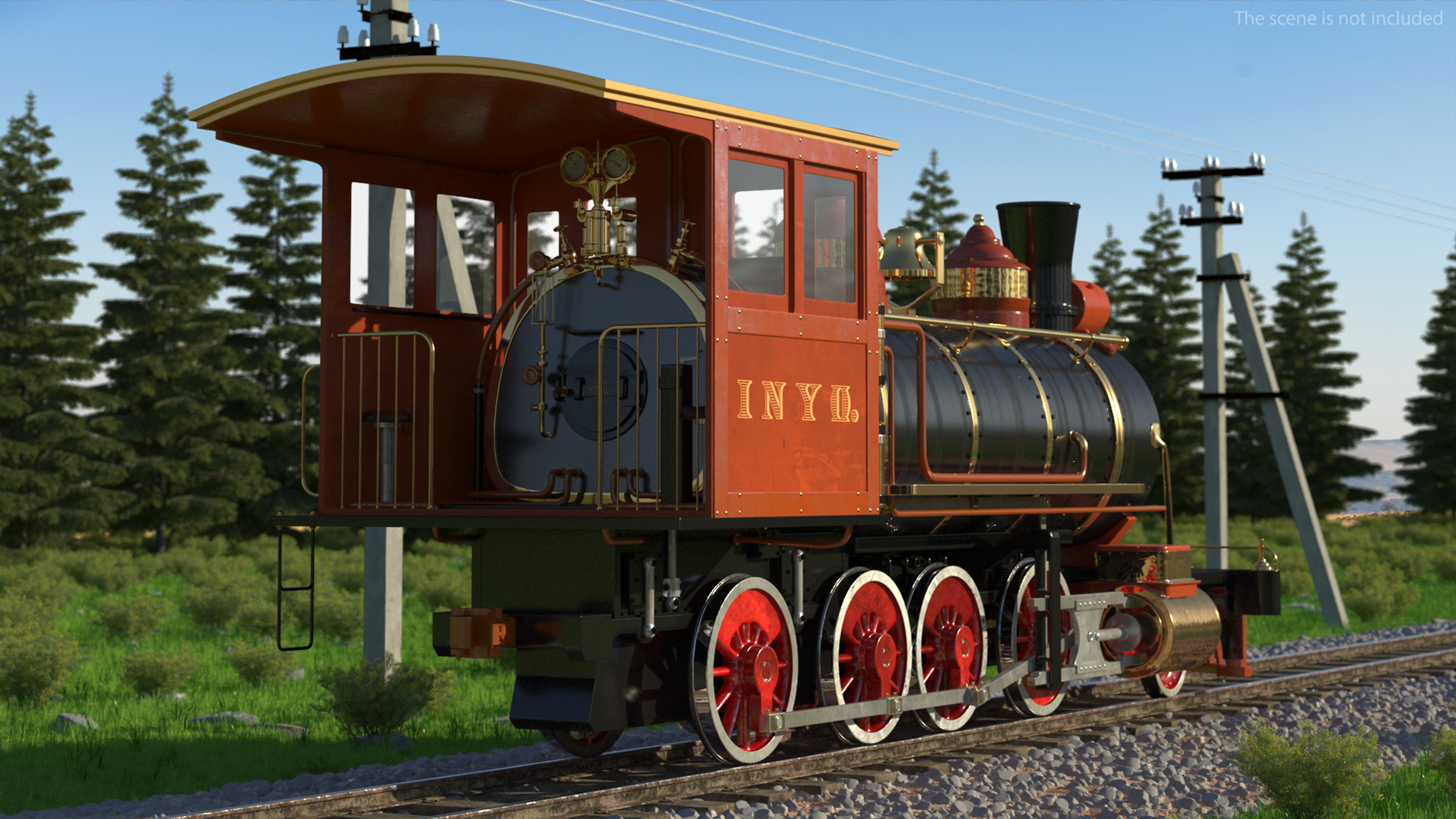 3D Steam Locomotive