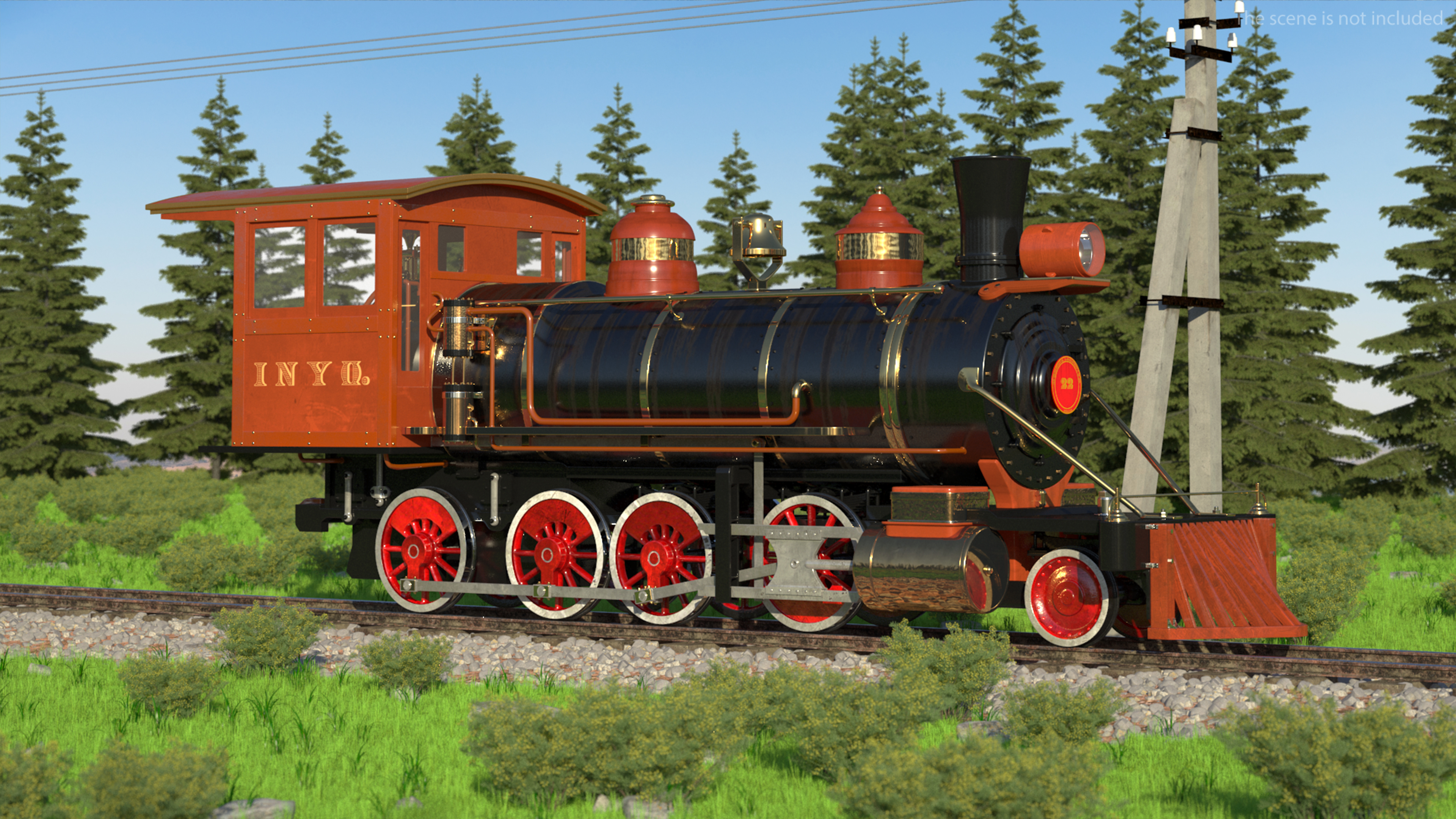 3D Steam Locomotive