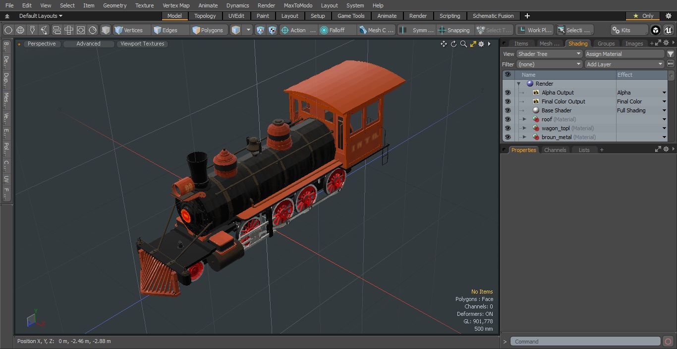 3D Steam Locomotive