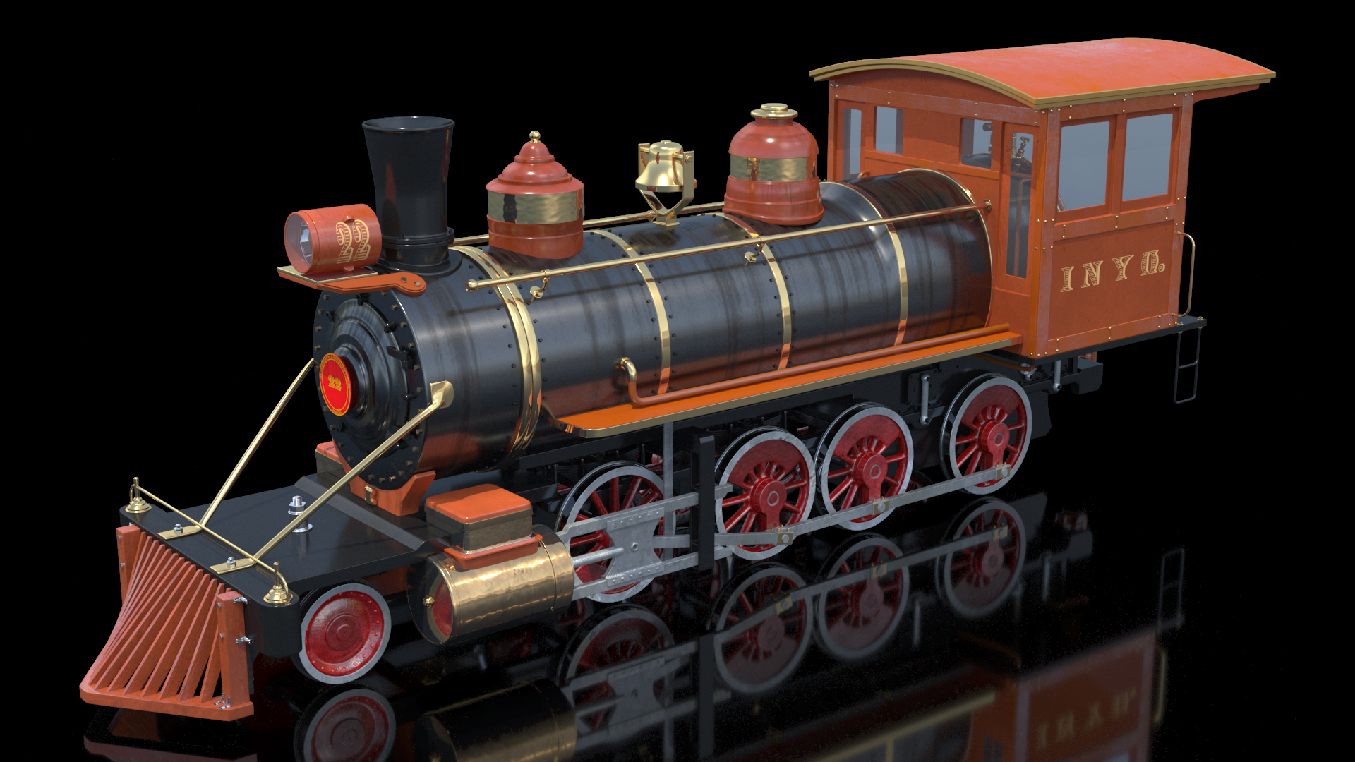 3D Steam Locomotive