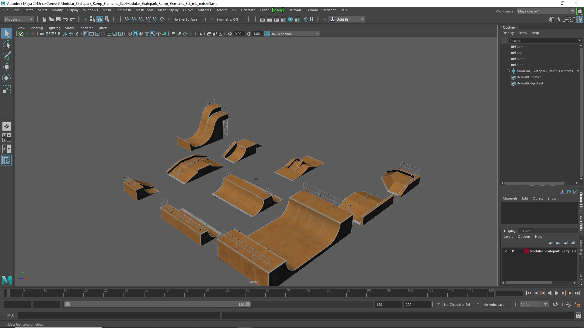 Modular Skatepark Ramp Elements Set - view 11