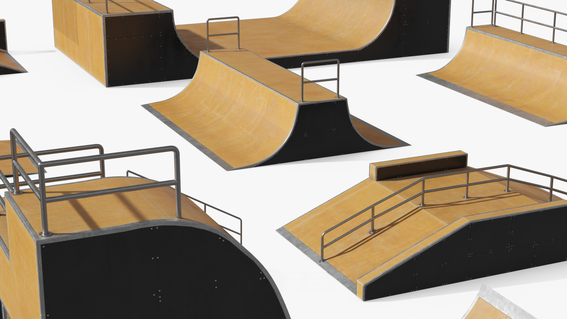 Modular Skatepark Ramp Elements Set - view 5