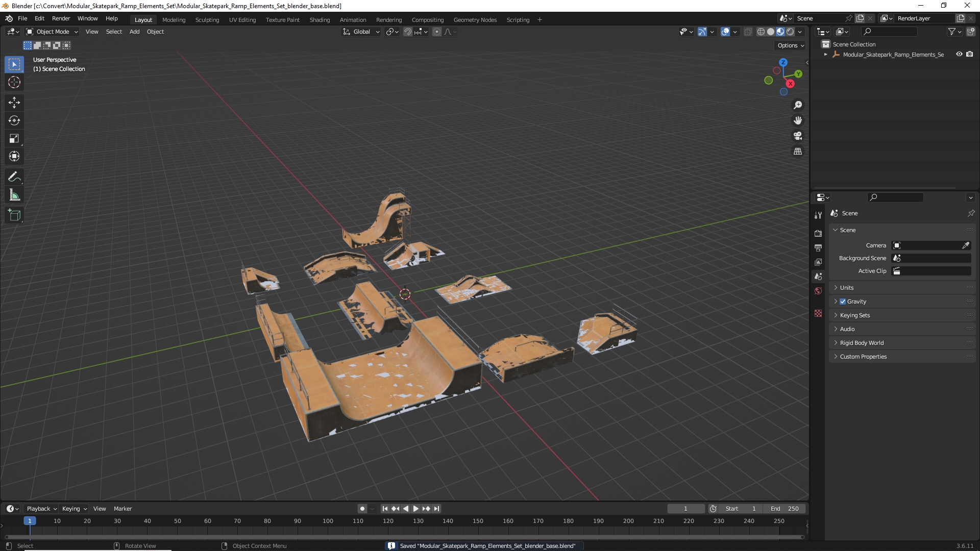 Modular Skatepark Ramp Elements Set - view 10