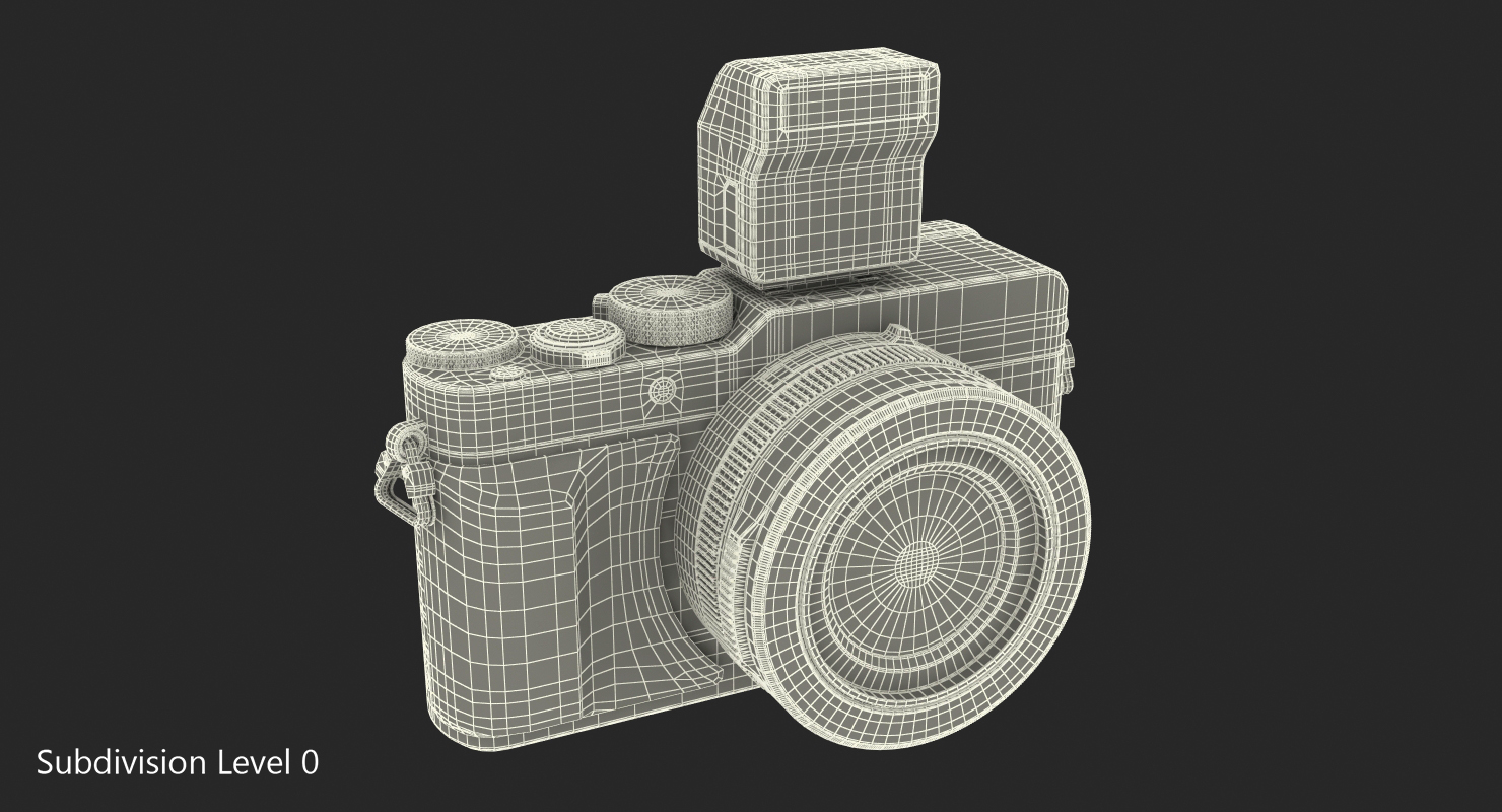 Digital Camera Panasonic LX100 Black 3D Model, view 3