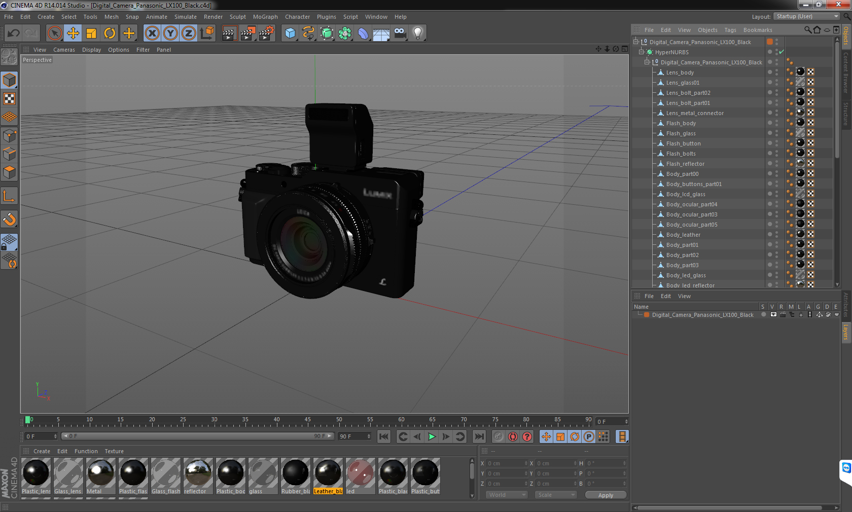 3D Digital Camera Panasonic LX100 Black