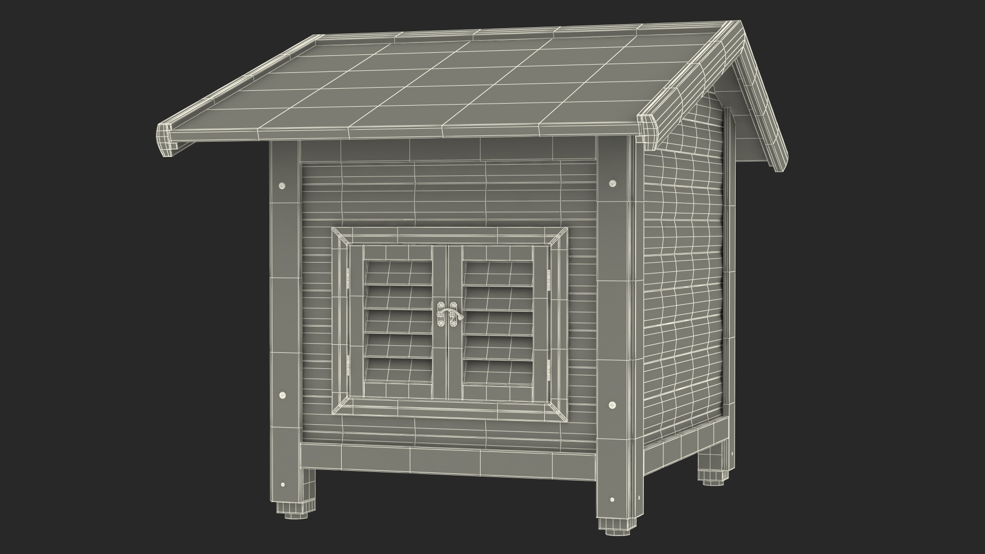 3D Wooden Dog House