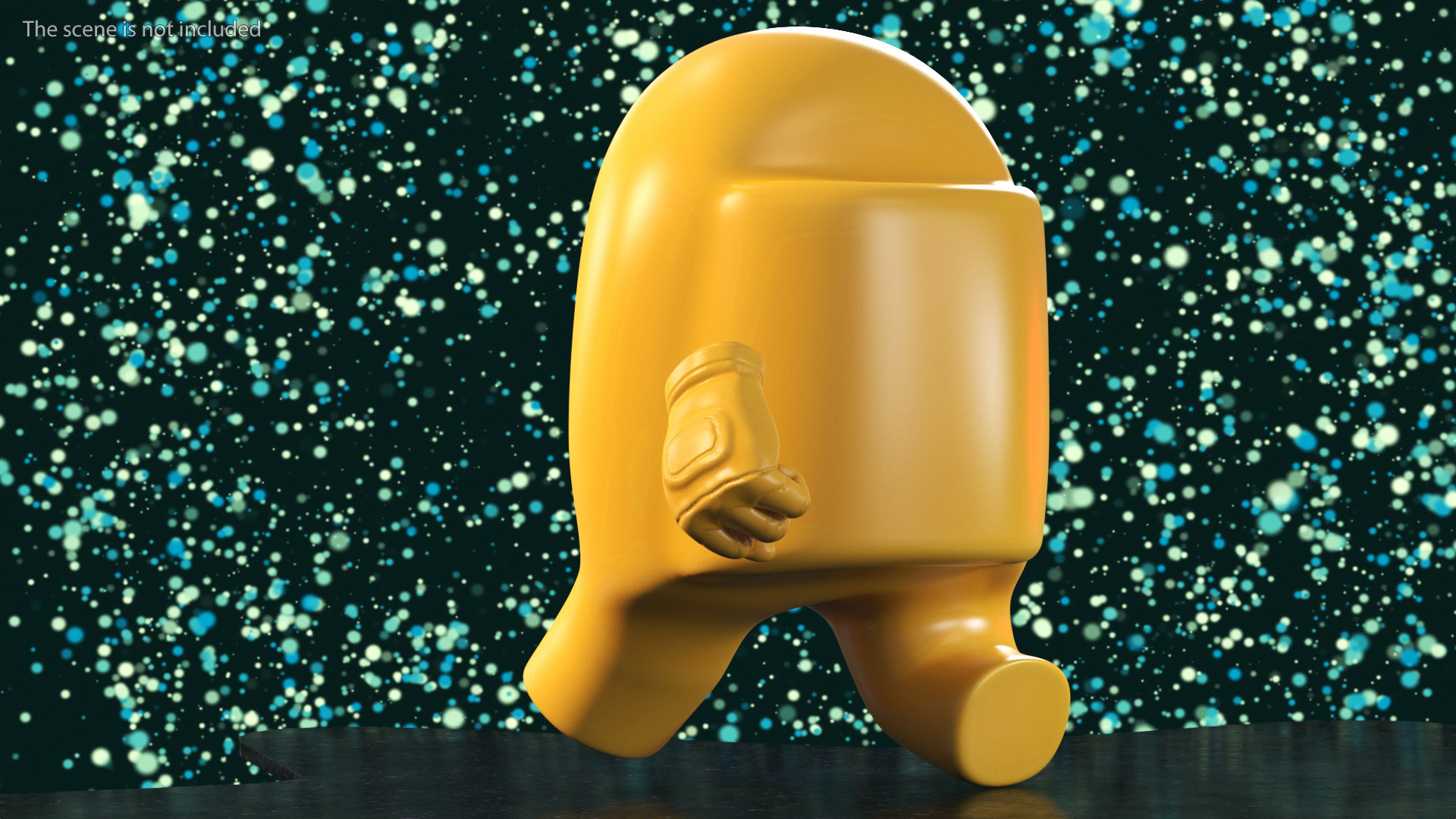 3D Running Among Us Character Yellow model