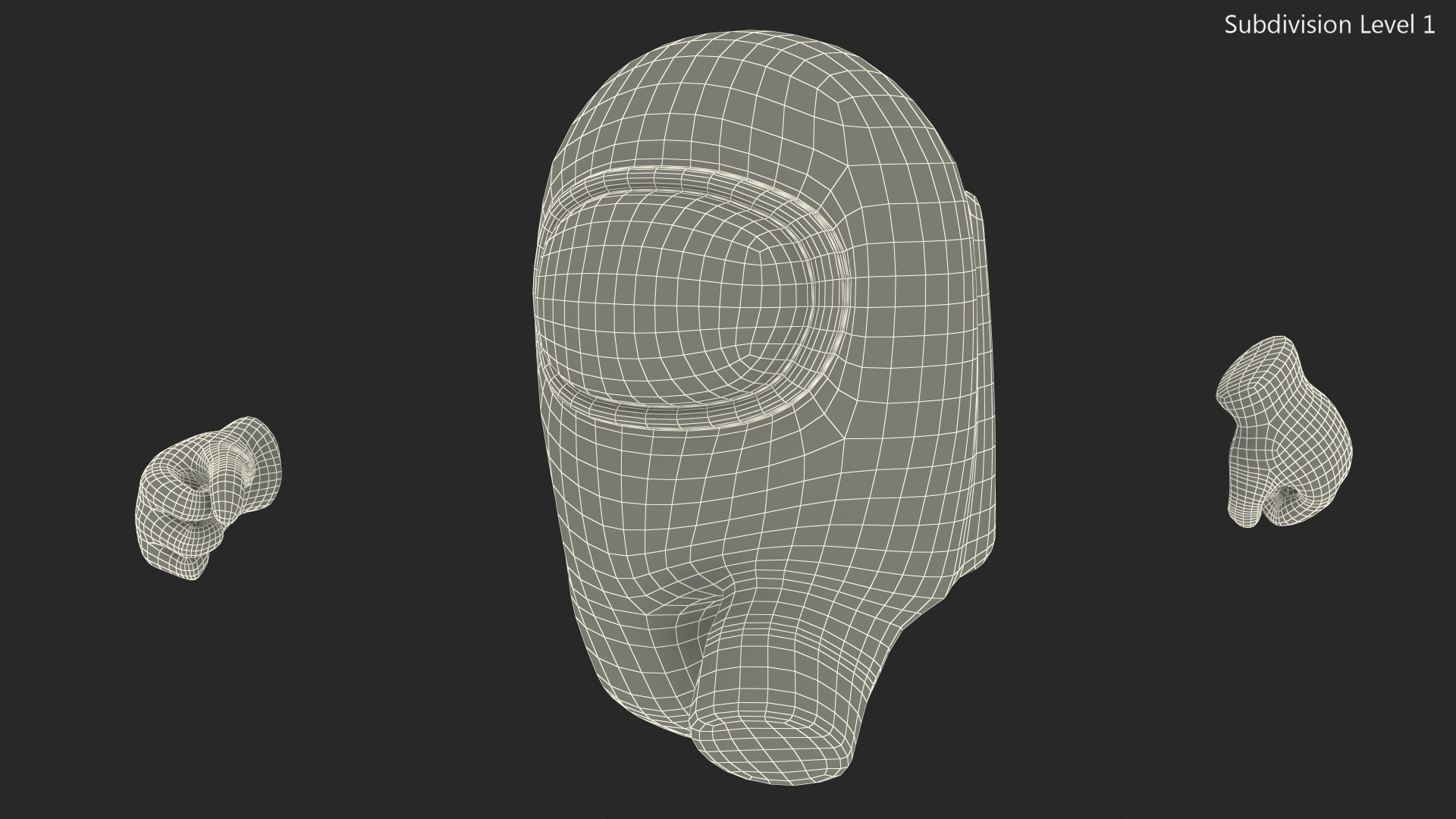 3D Running Among Us Character Yellow model