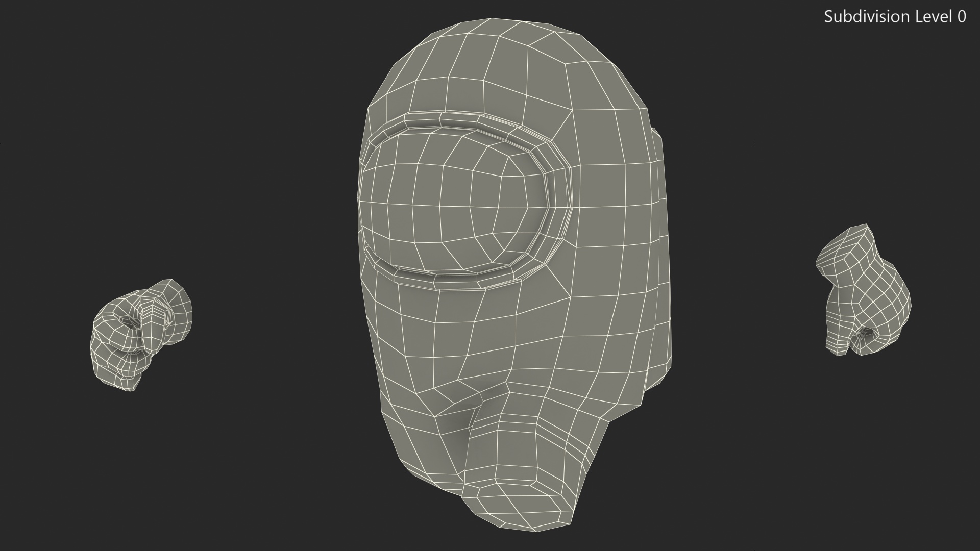 3D Running Among Us Character Yellow model