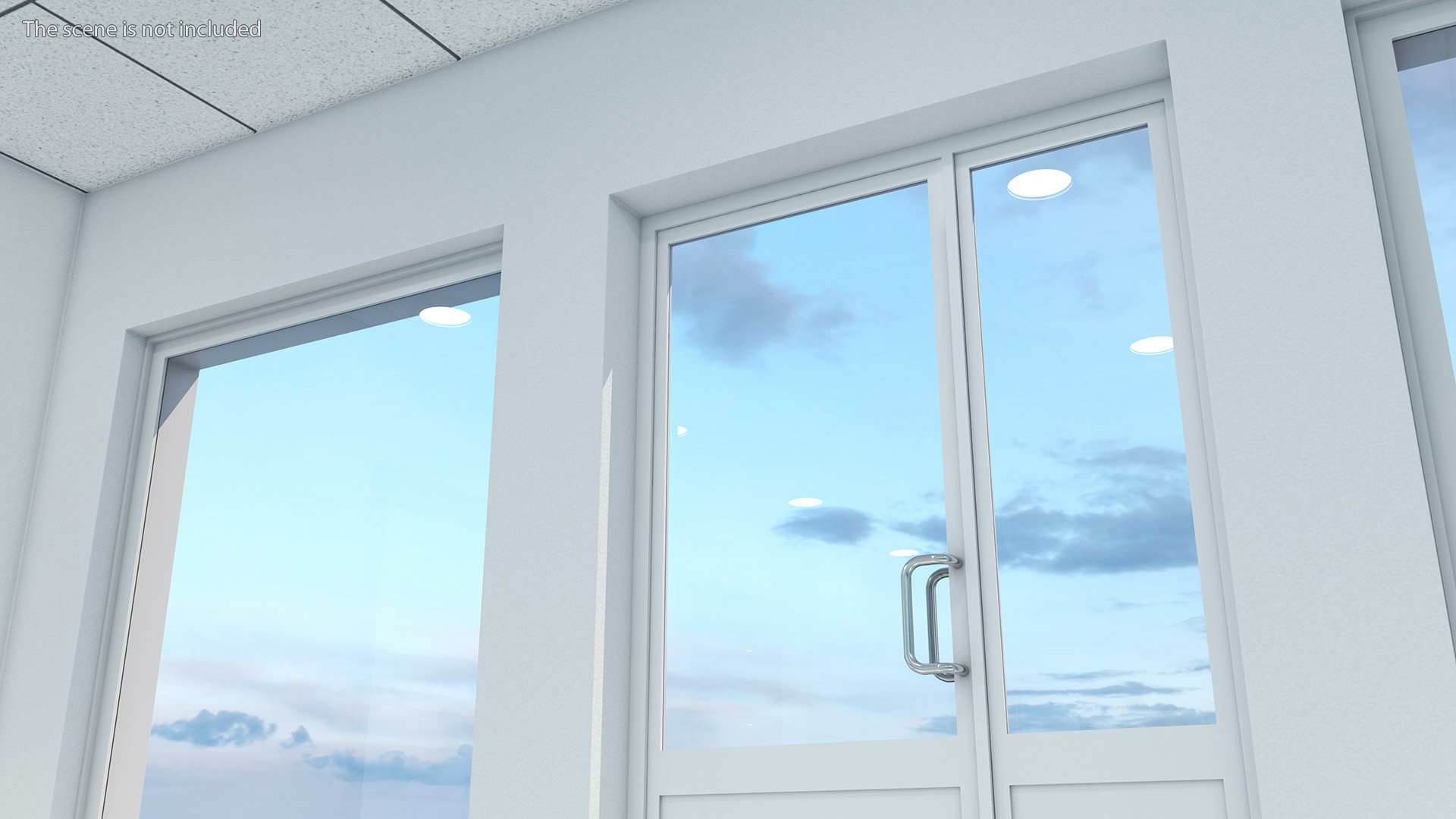 3D model Plastick Door with Window