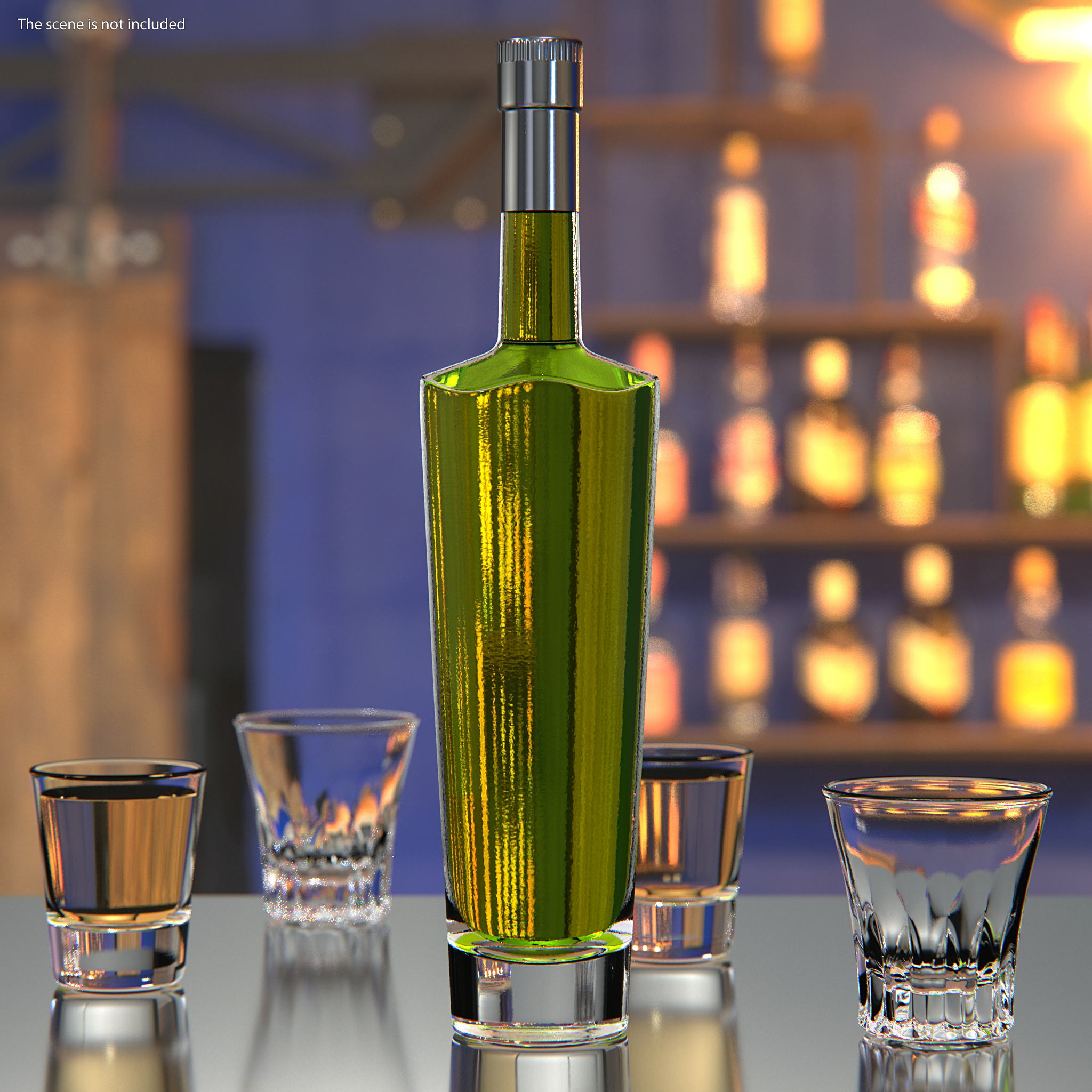 3D model Absinthe Bottle