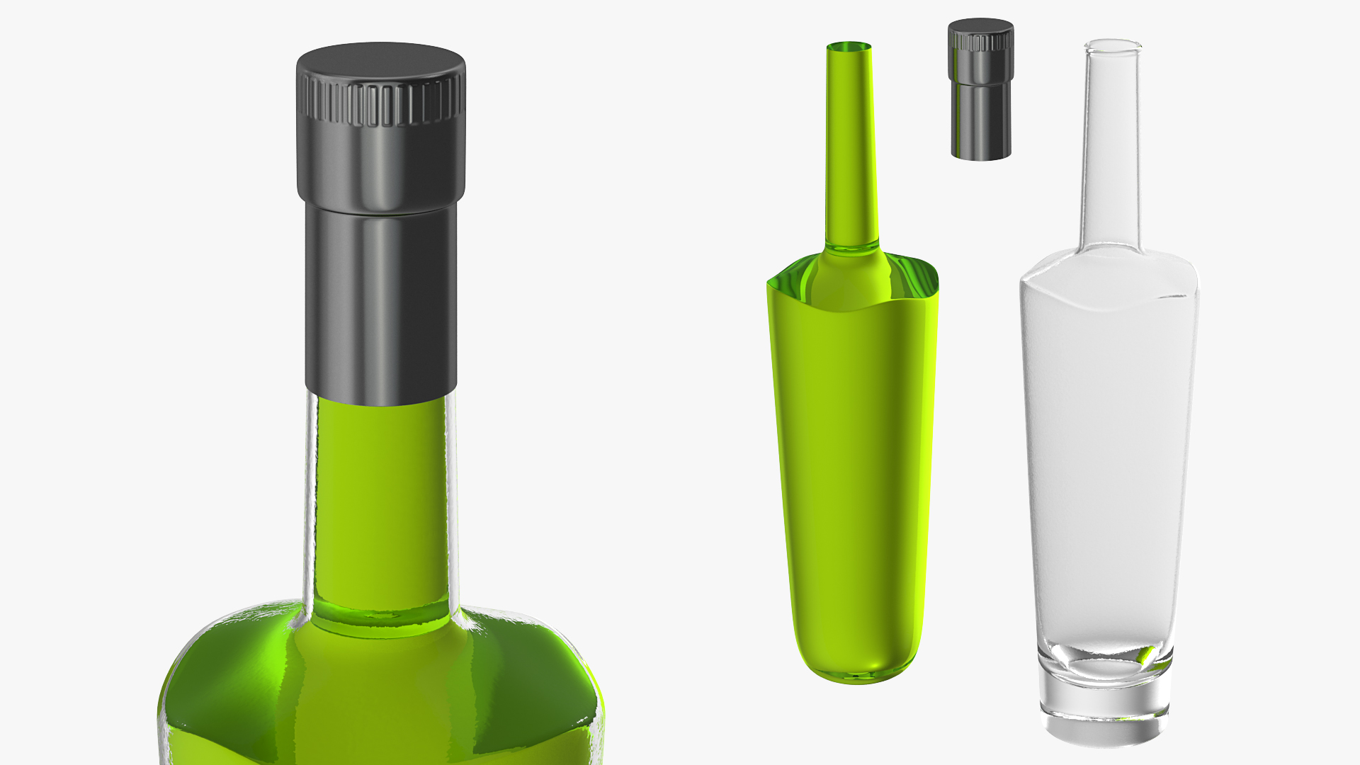 3D model Absinthe Bottle