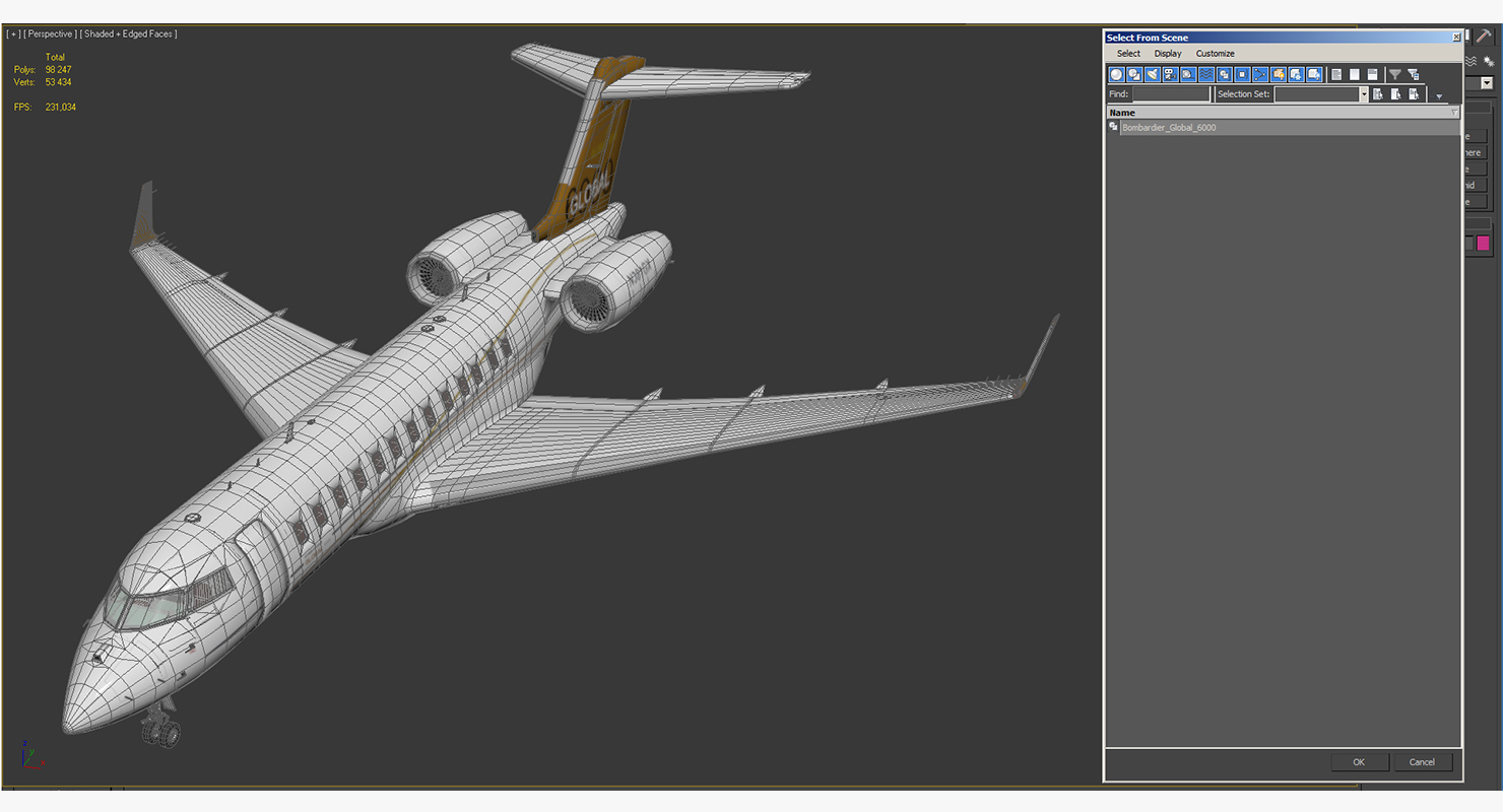 Bombardier Global 6000 3D