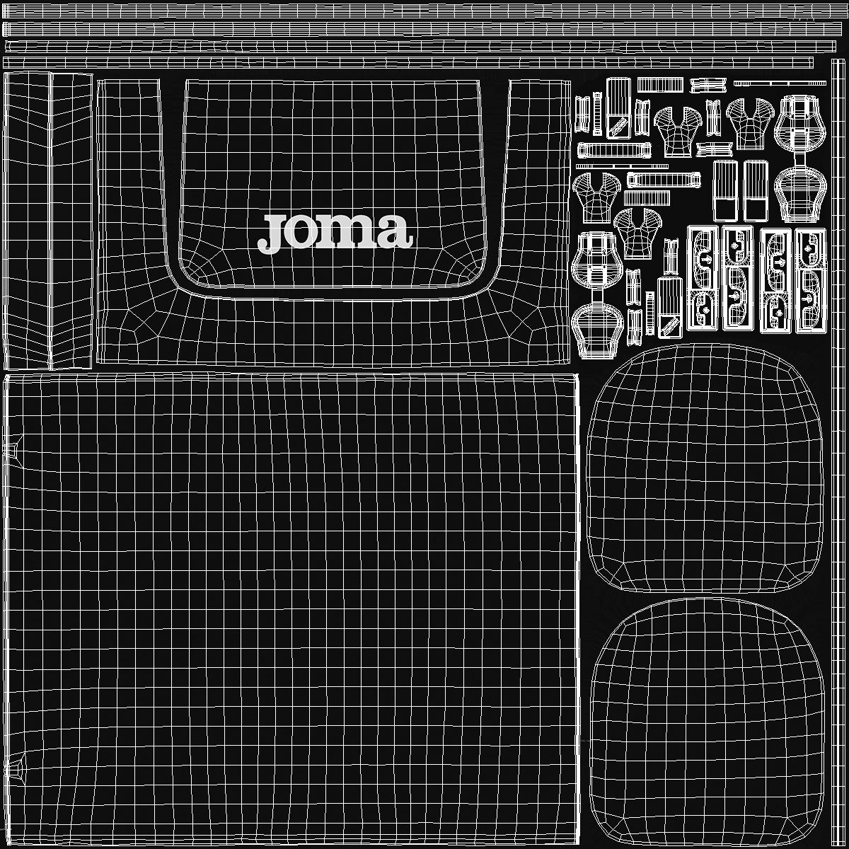 Joma Shoe Bag Black 3D model