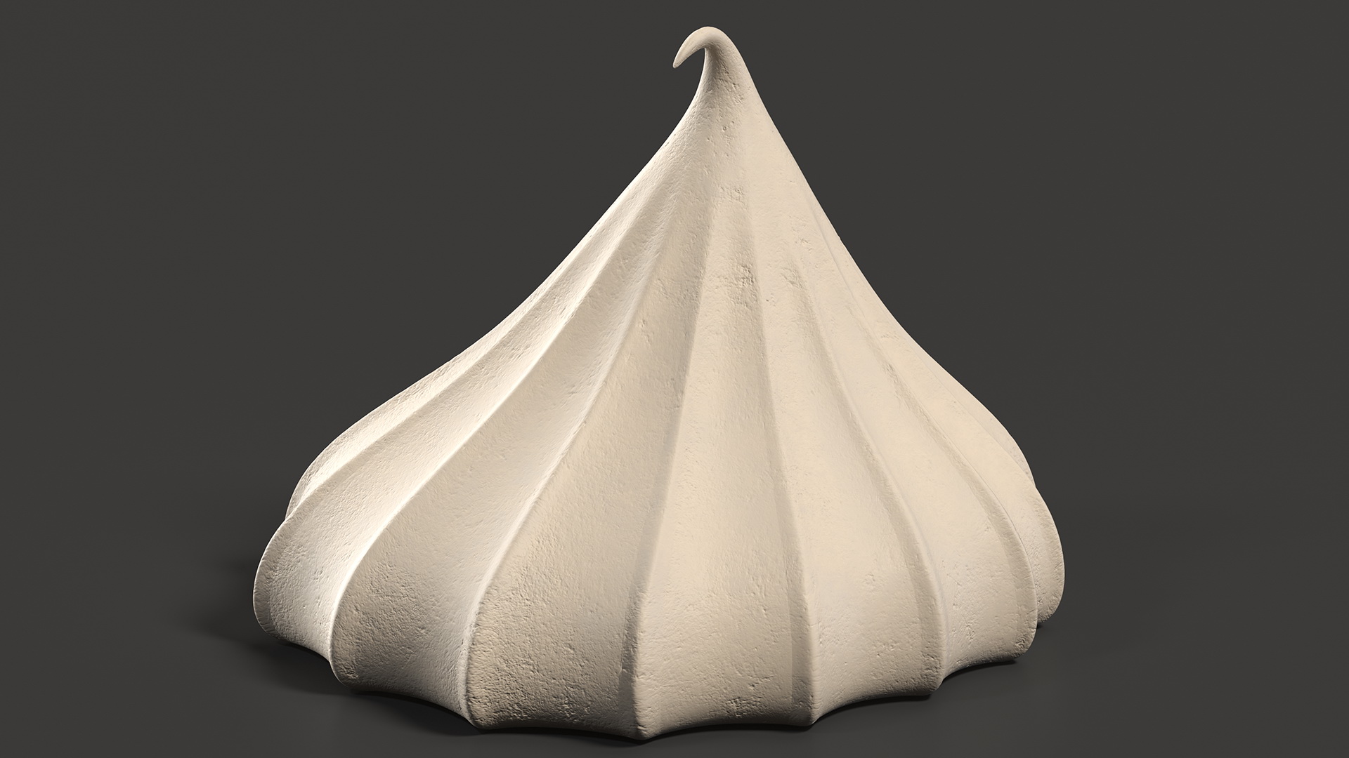 3D Caramel Mini Meringue Cookie model