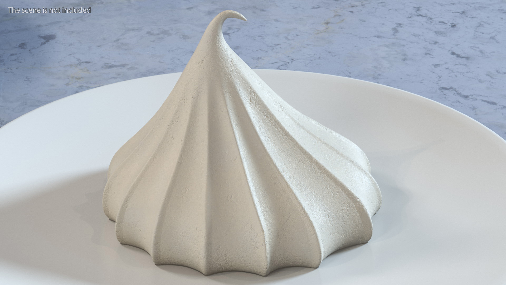 3D Caramel Mini Meringue Cookie model