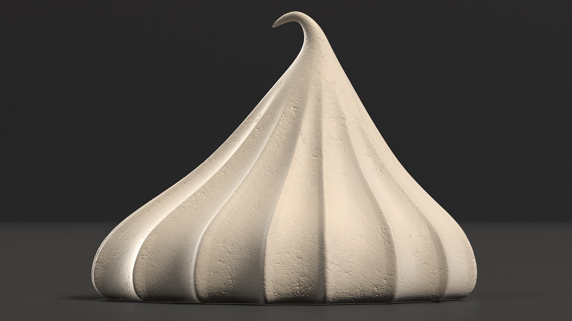 3D Caramel Mini Meringue Cookie model