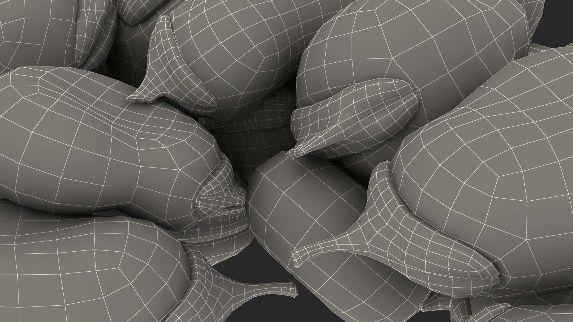 3D model Pile of Fresh Broad Beans